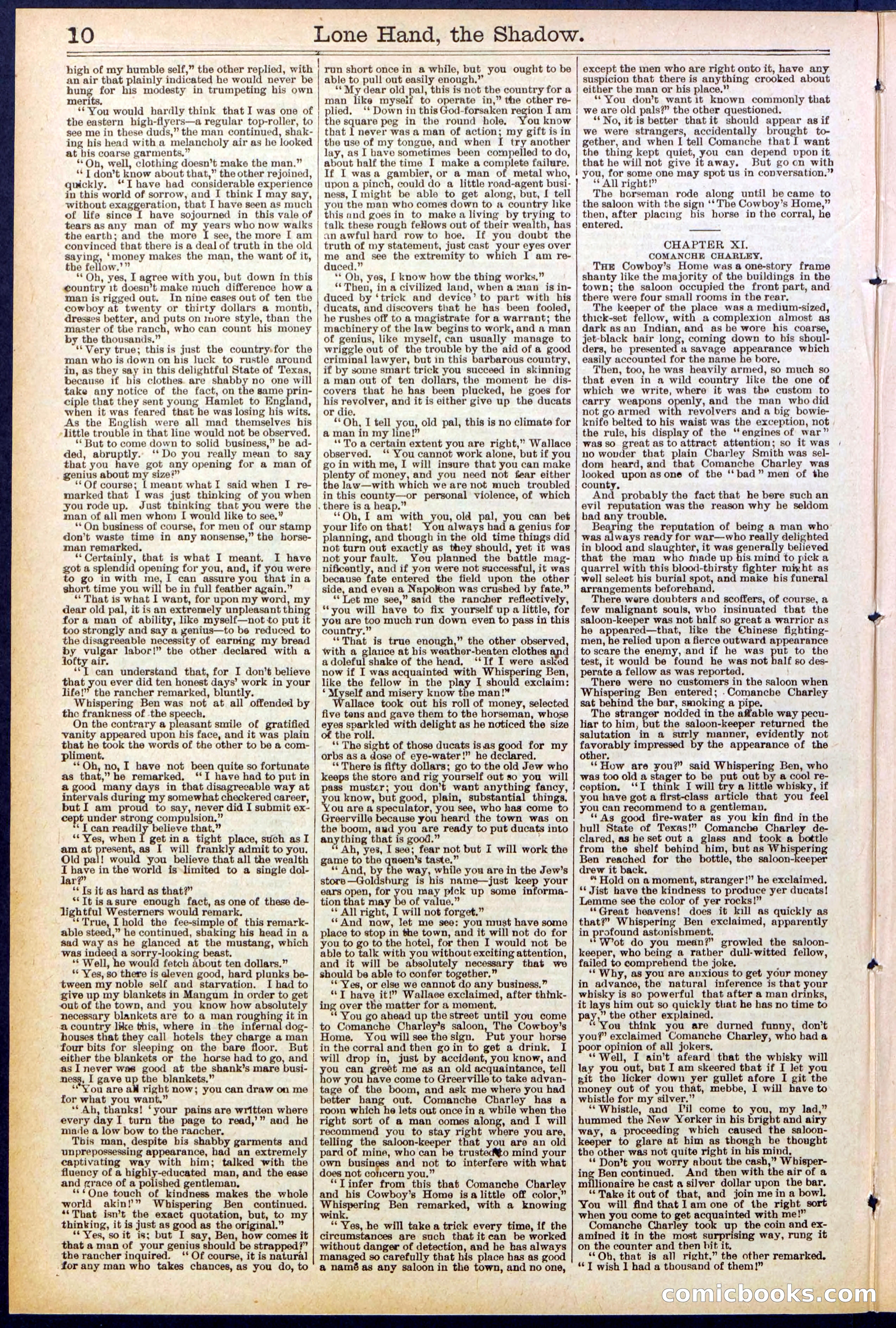 Beadle's Dime Library No. 562 — page 10 of 32