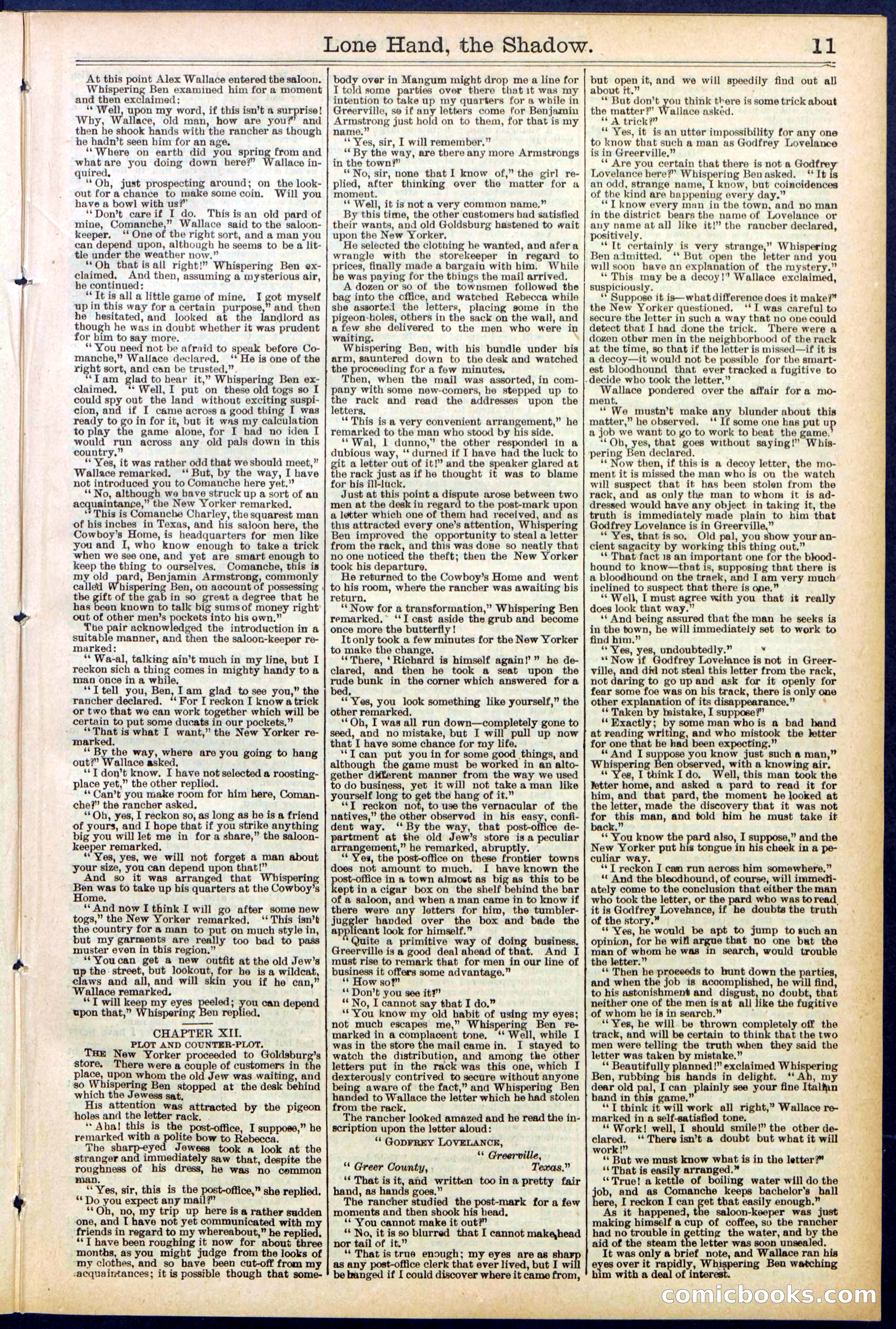 Beadle's Dime Library No. 562 — page 11 of 32