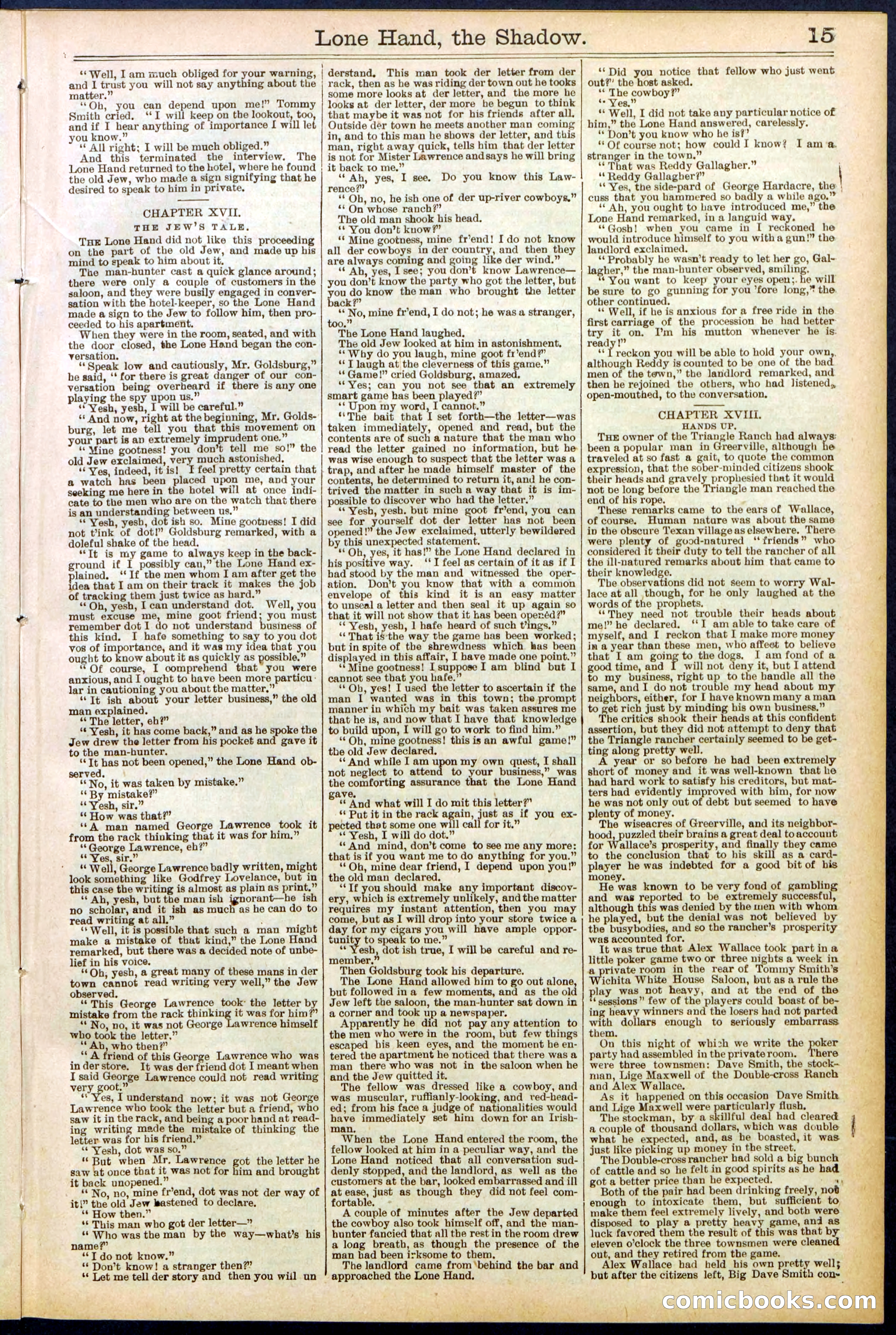 Beadle's Dime Library No. 562 — page 15 of 32