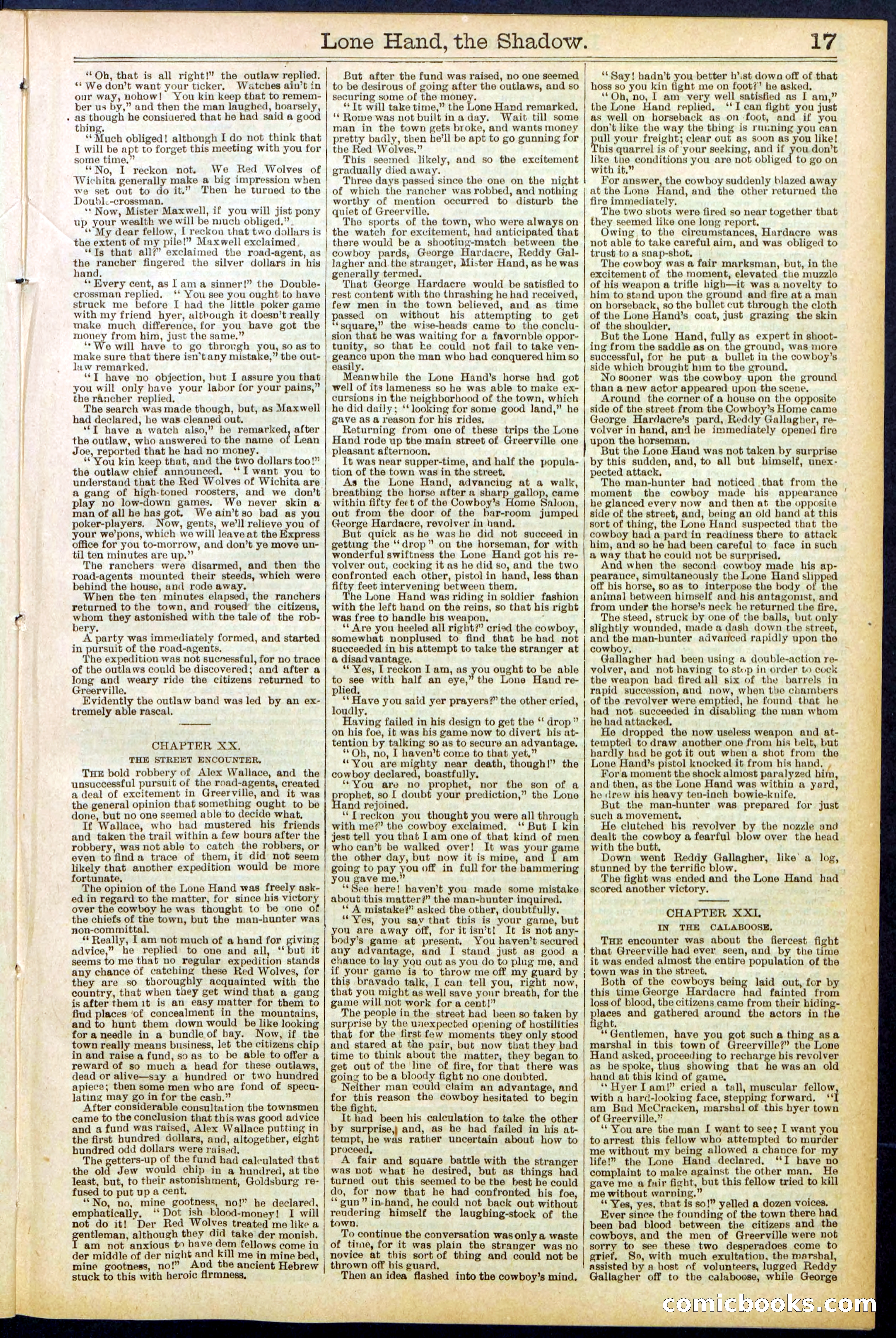Beadle's Dime Library No. 562 — page 17 of 32