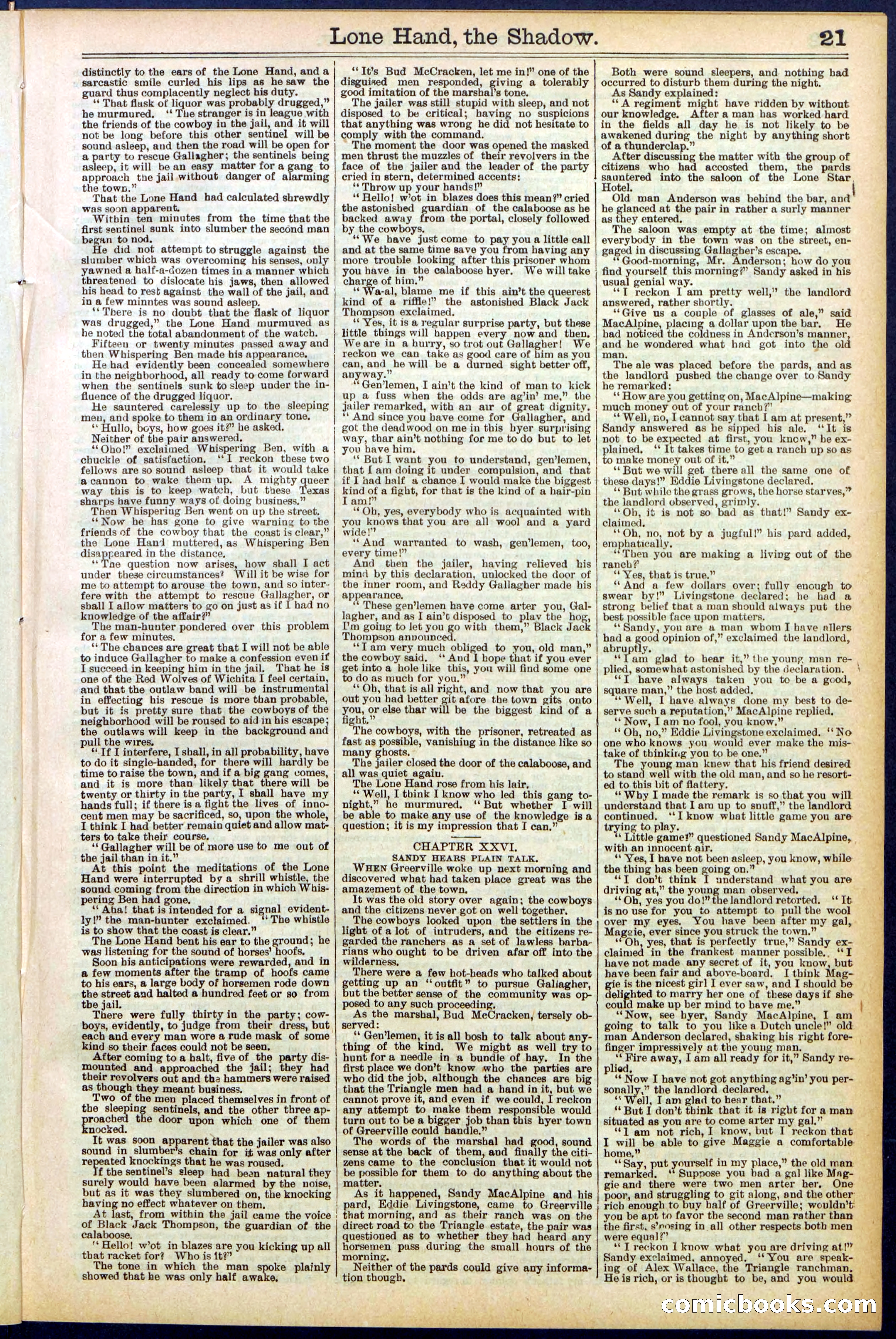 Beadle's Dime Library No. 562 — page 21 of 32