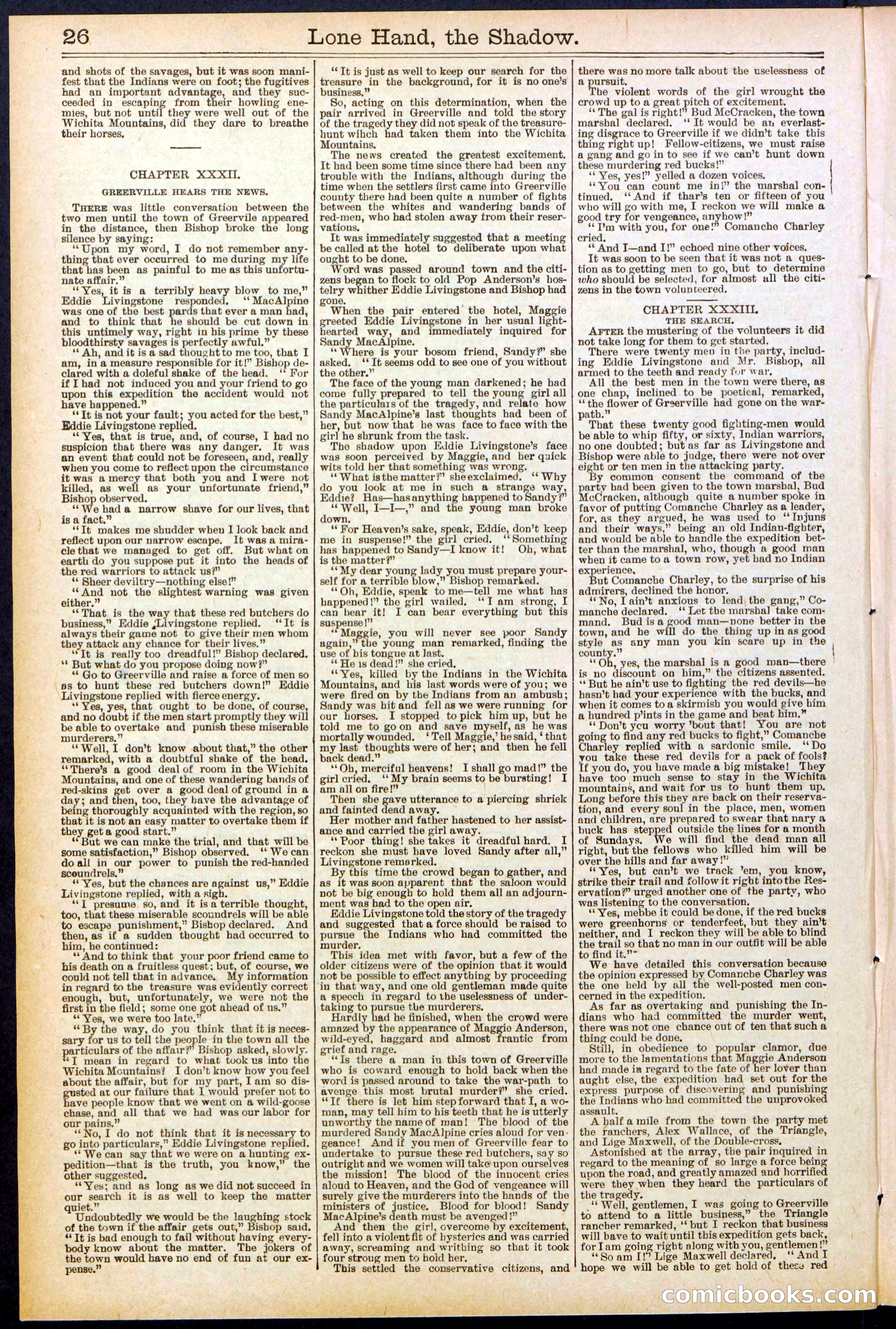 Beadle's Dime Library No. 562 — page 26 of 32