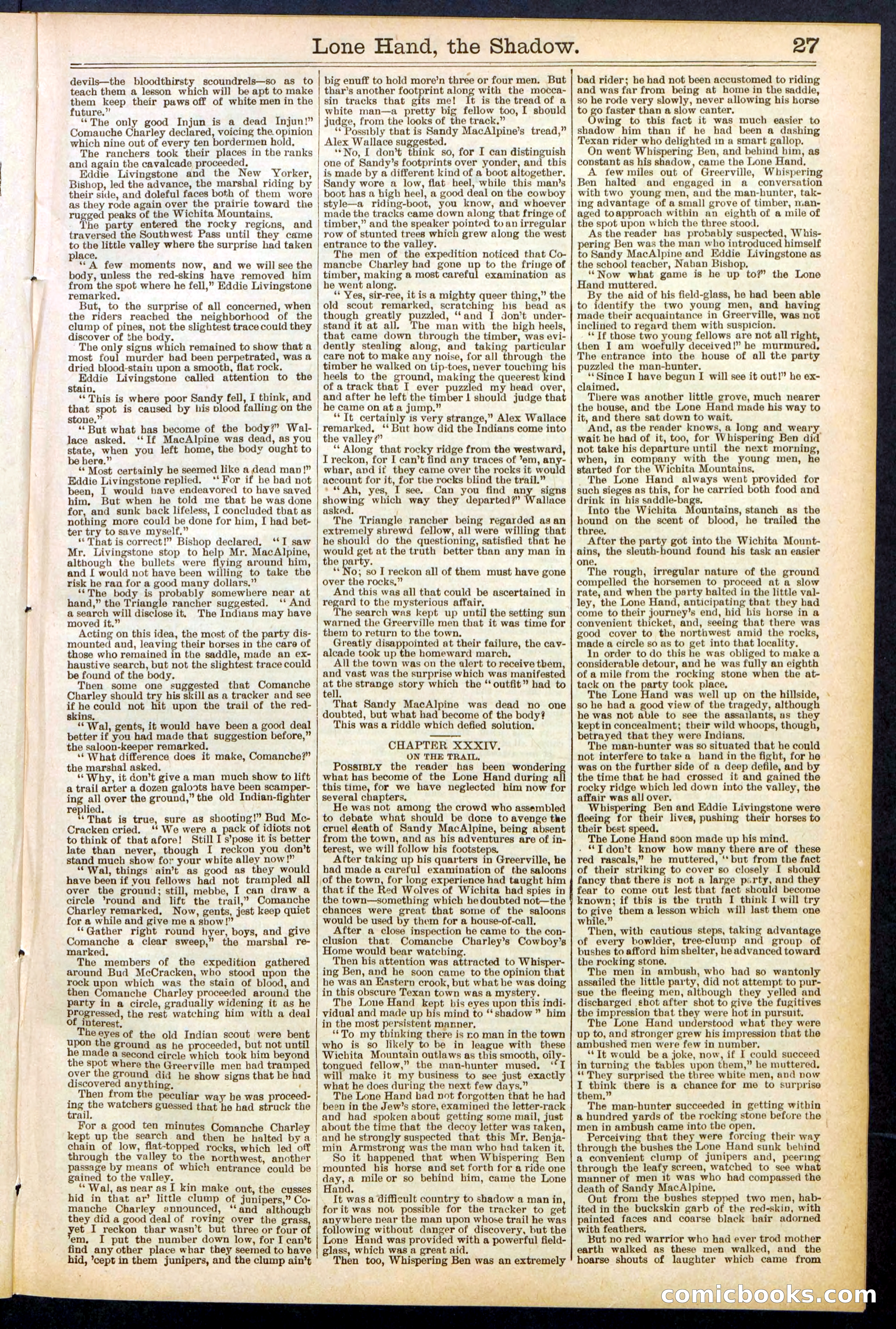 Beadle's Dime Library No. 562 — page 27 of 32