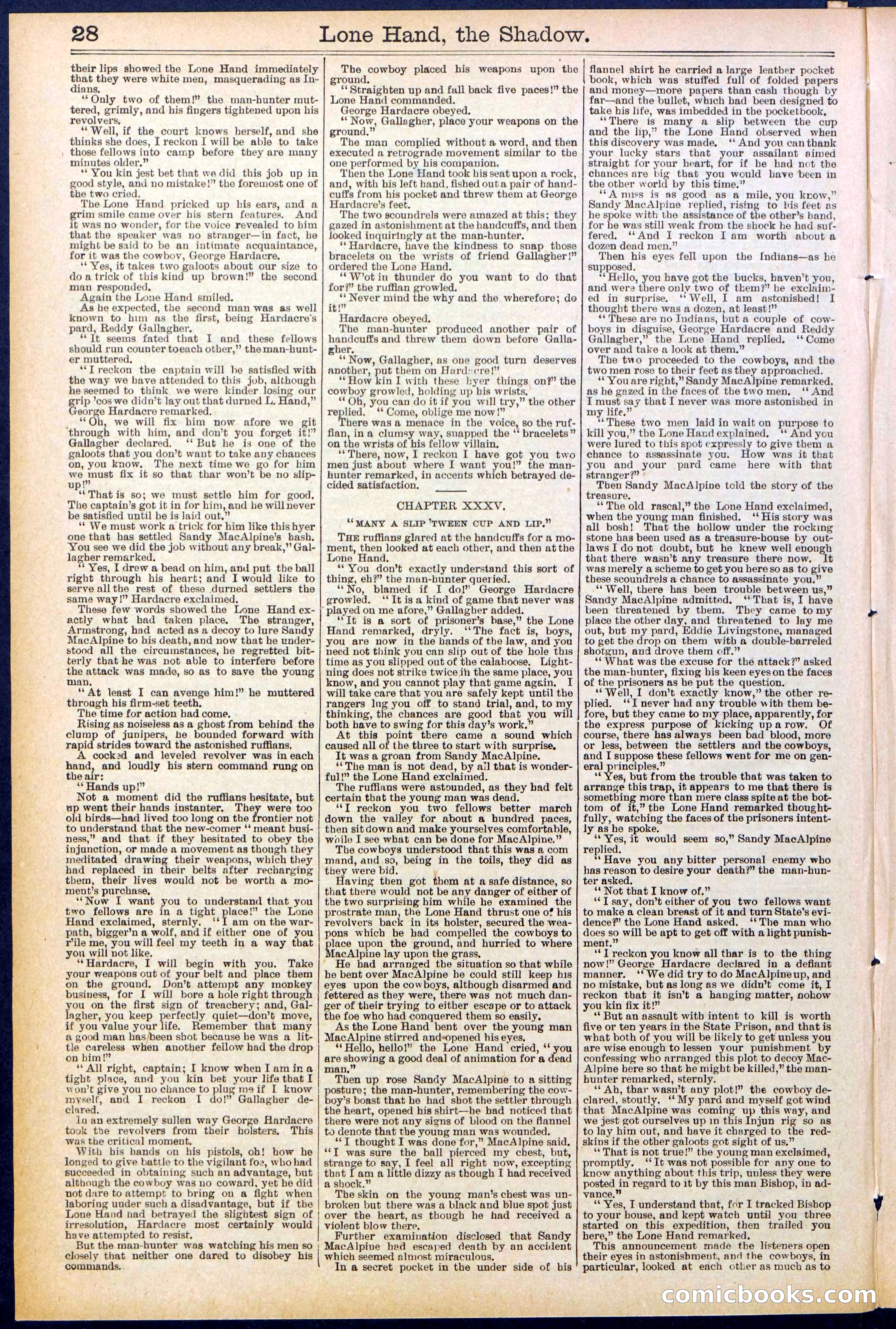 Beadle's Dime Library No. 562 — page 28 of 32