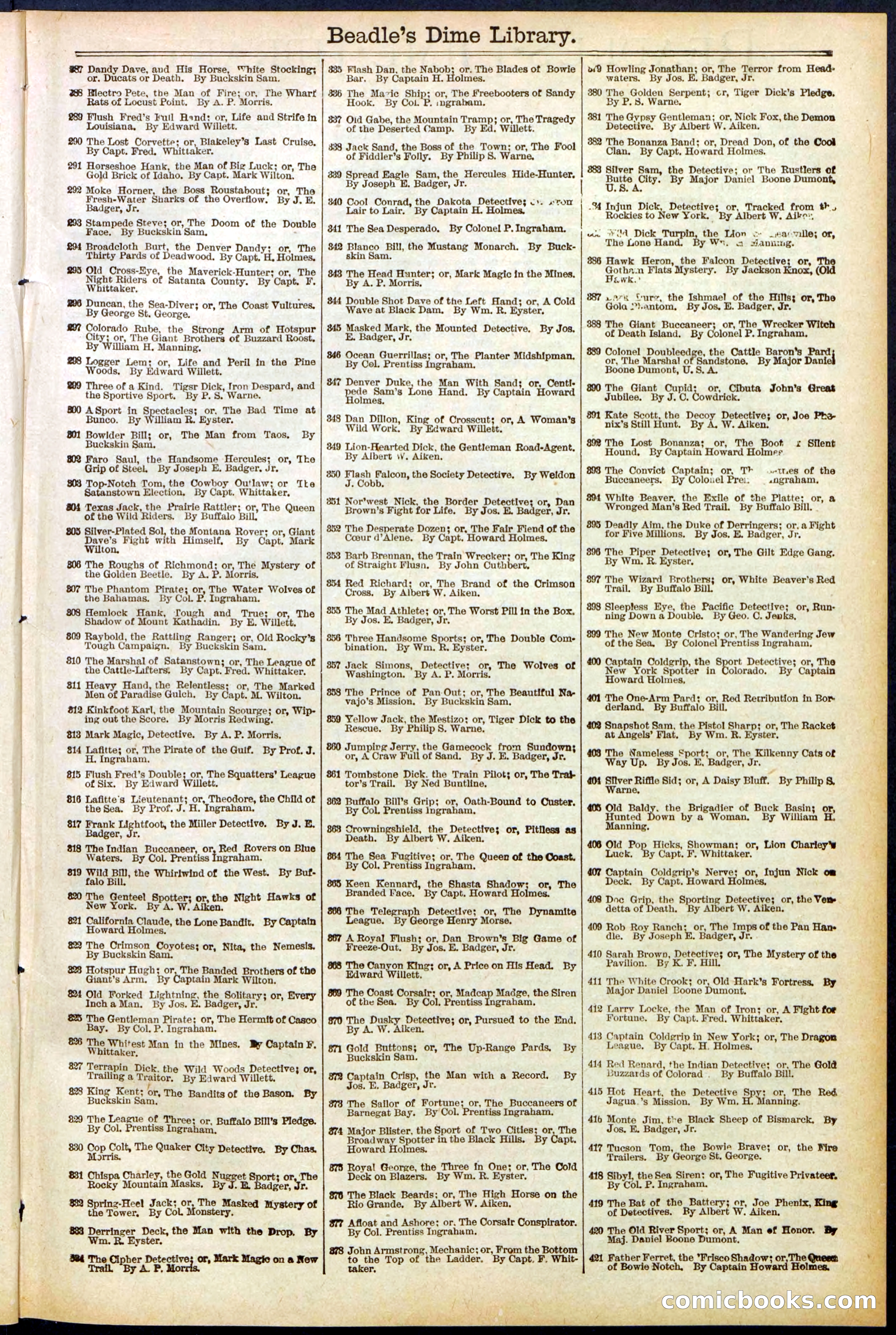 Beadle's Dime Library No. 562 — page 31 of 32