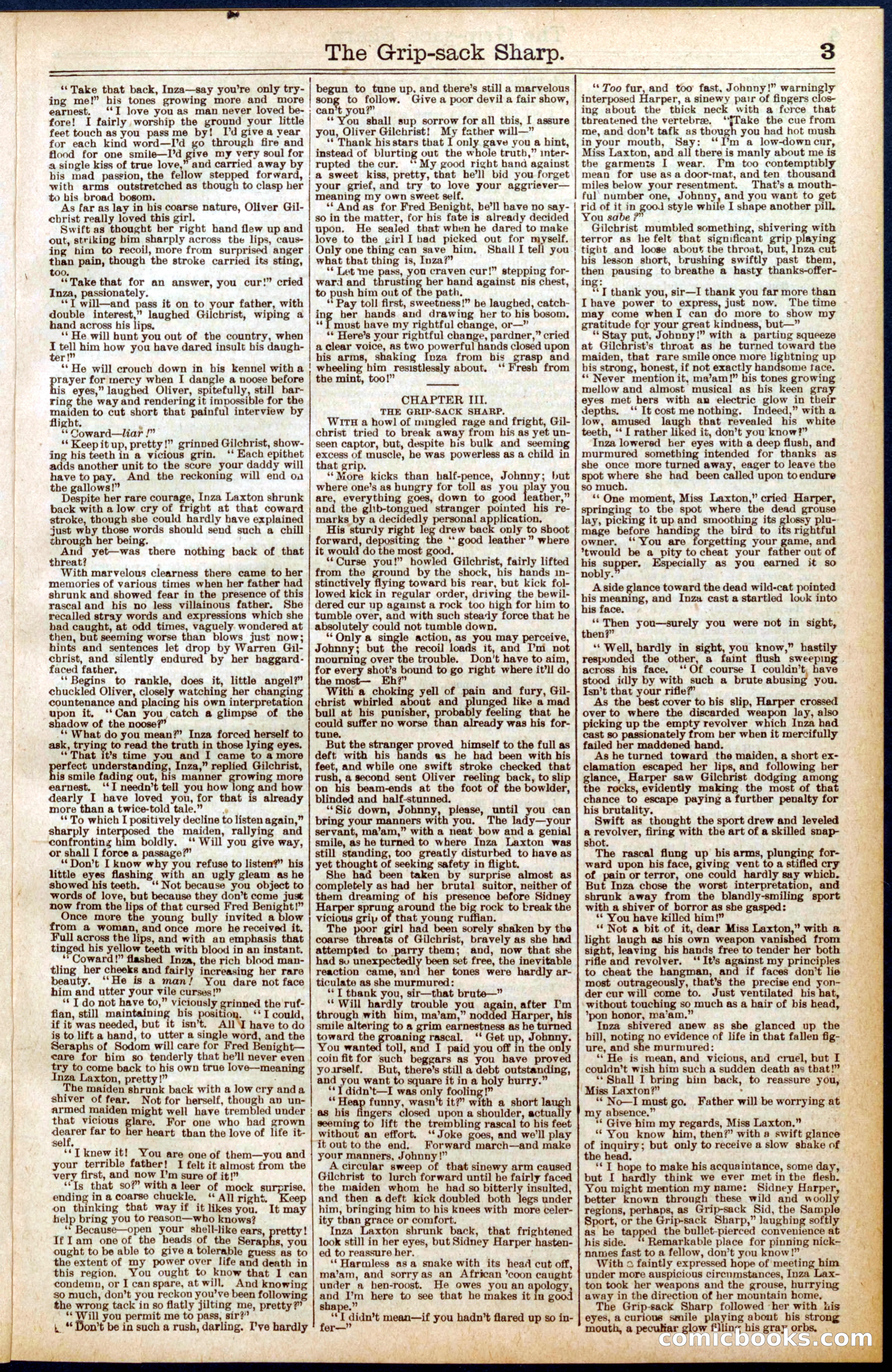 Beadle's Dime Library No. 564 — page 3 of 32