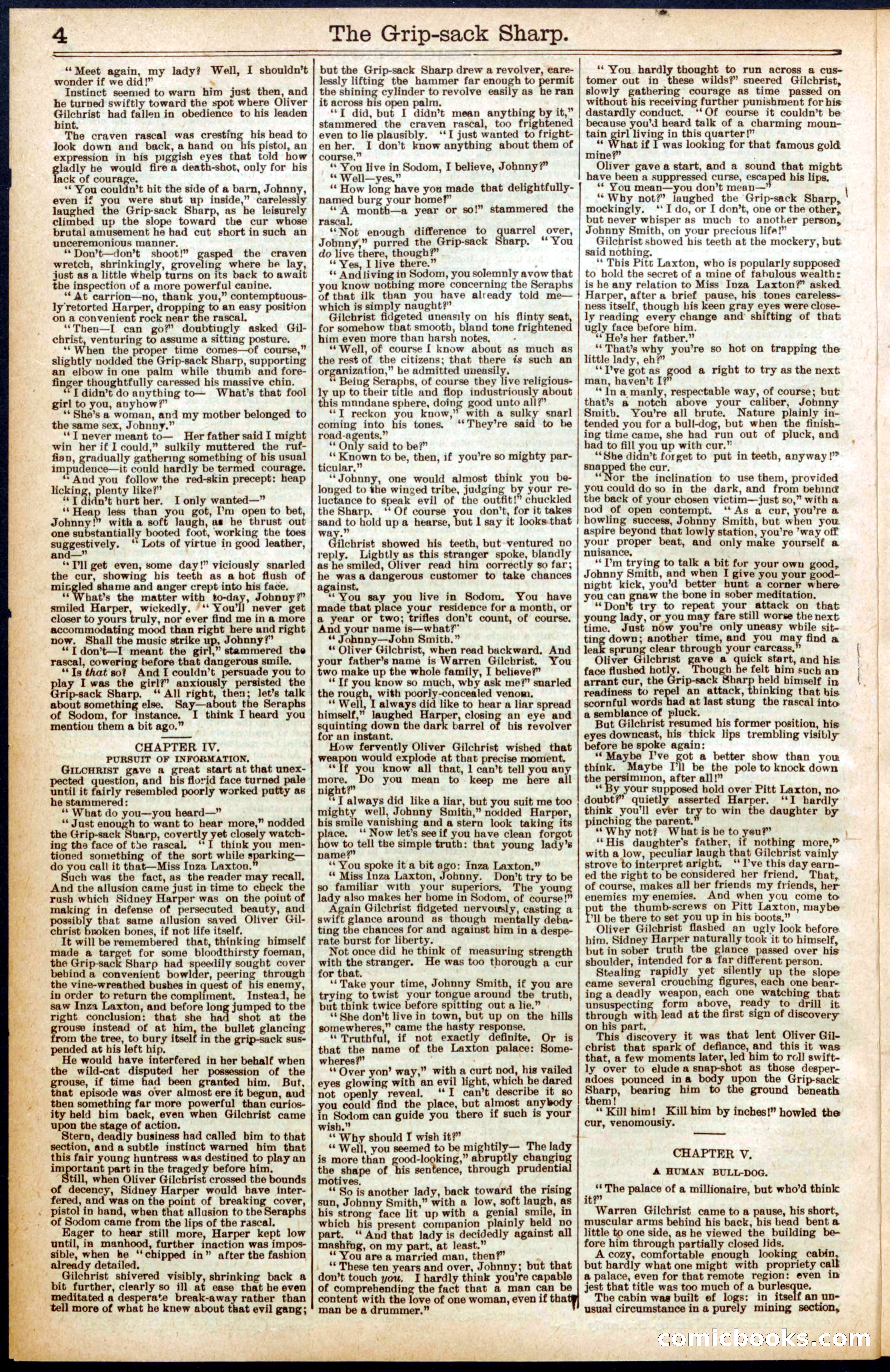Beadle's Dime Library No. 564 — page 4 of 32