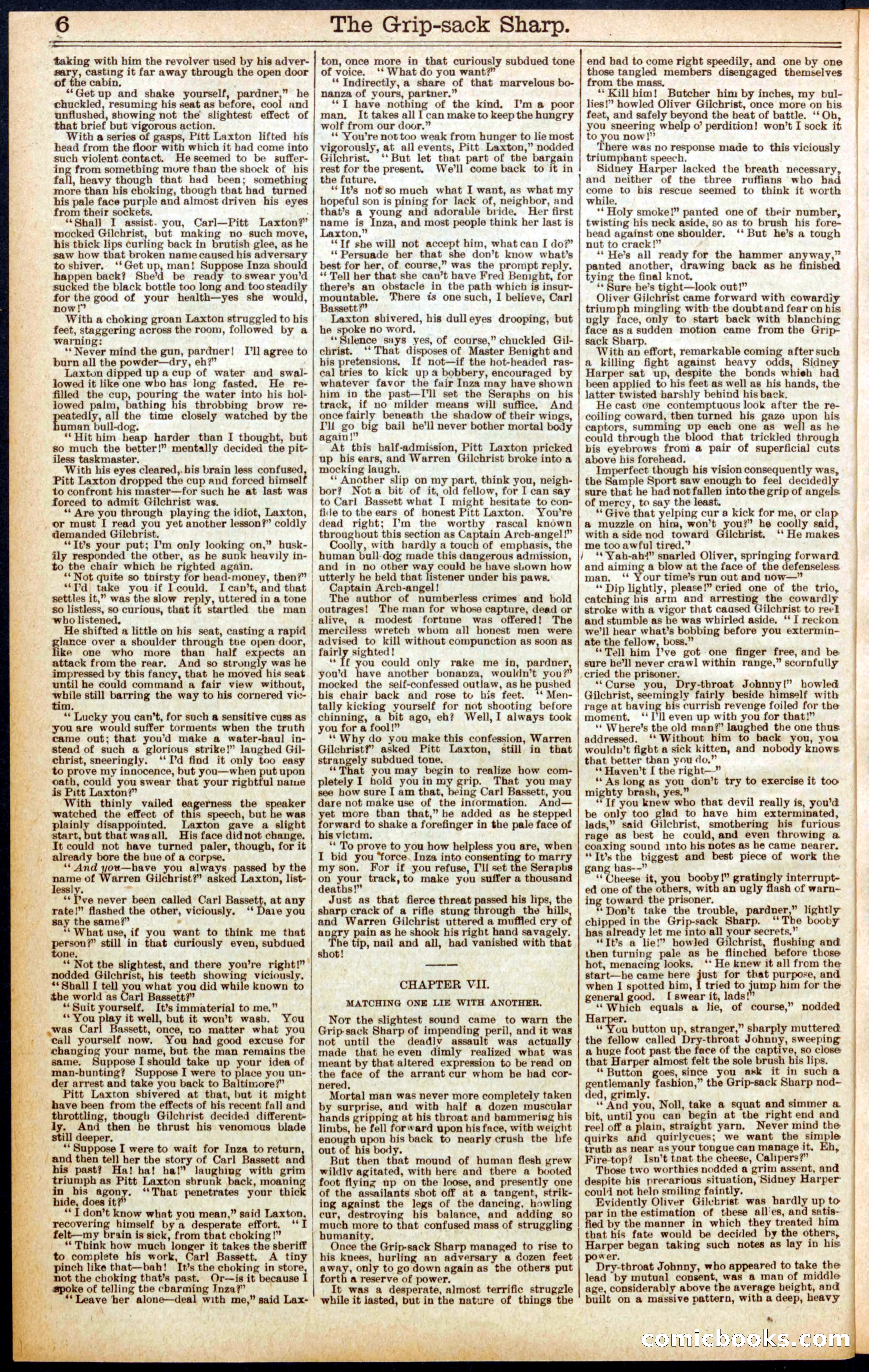 Beadle's Dime Library No. 564 — page 6 of 32
