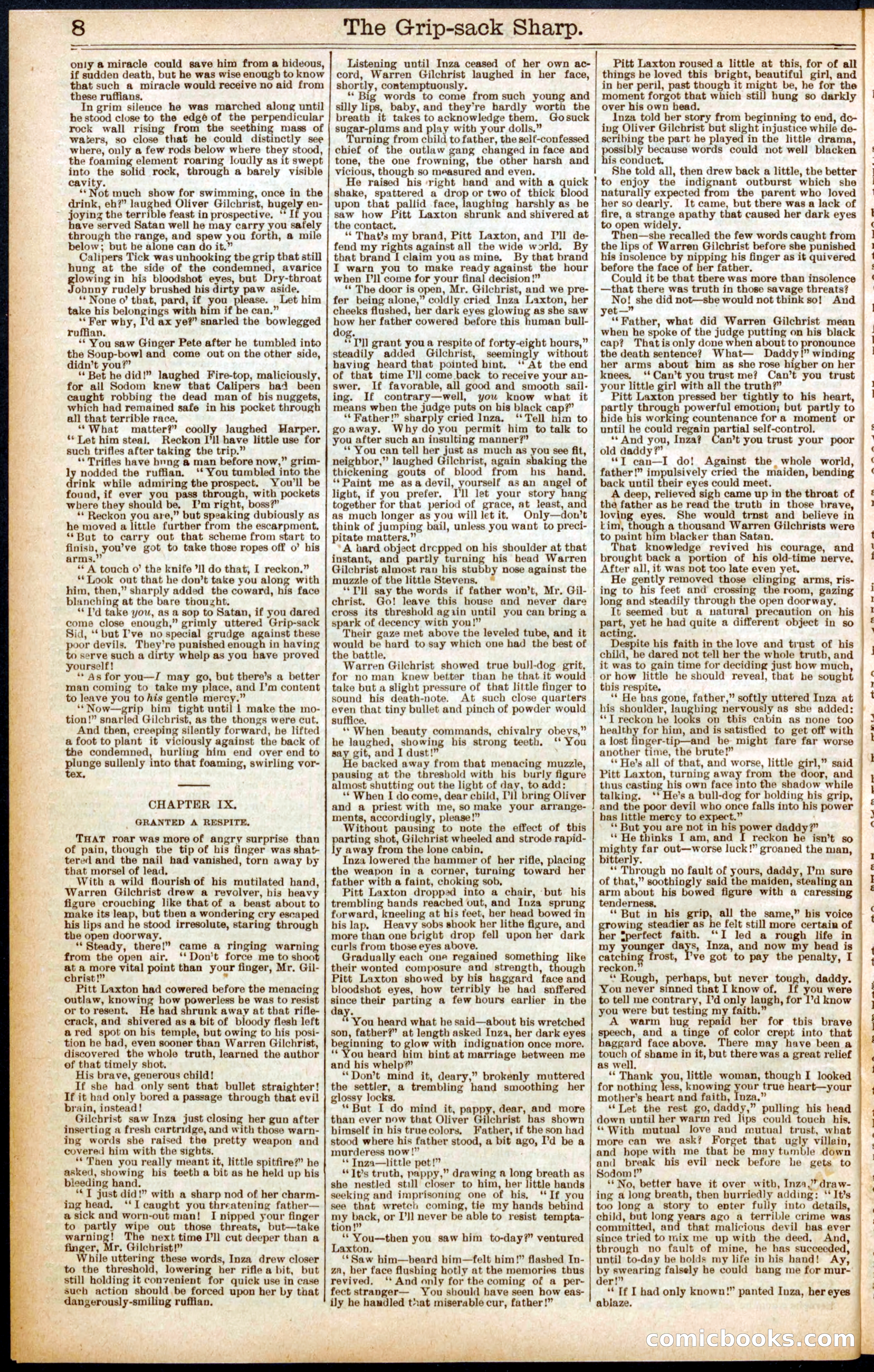 Beadle's Dime Library No. 564 — page 8 of 32