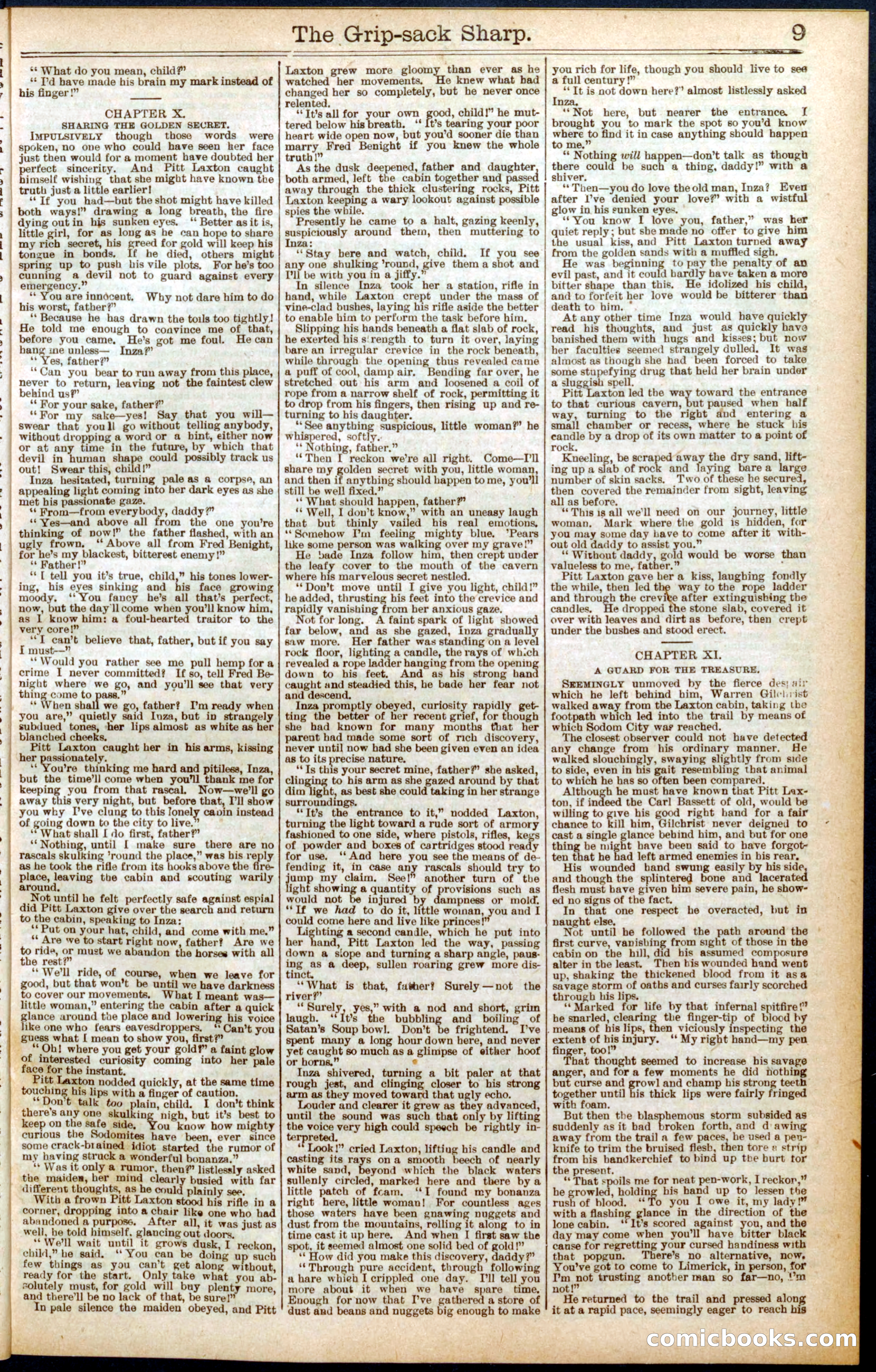 Beadle's Dime Library No. 564 — page 9 of 32
