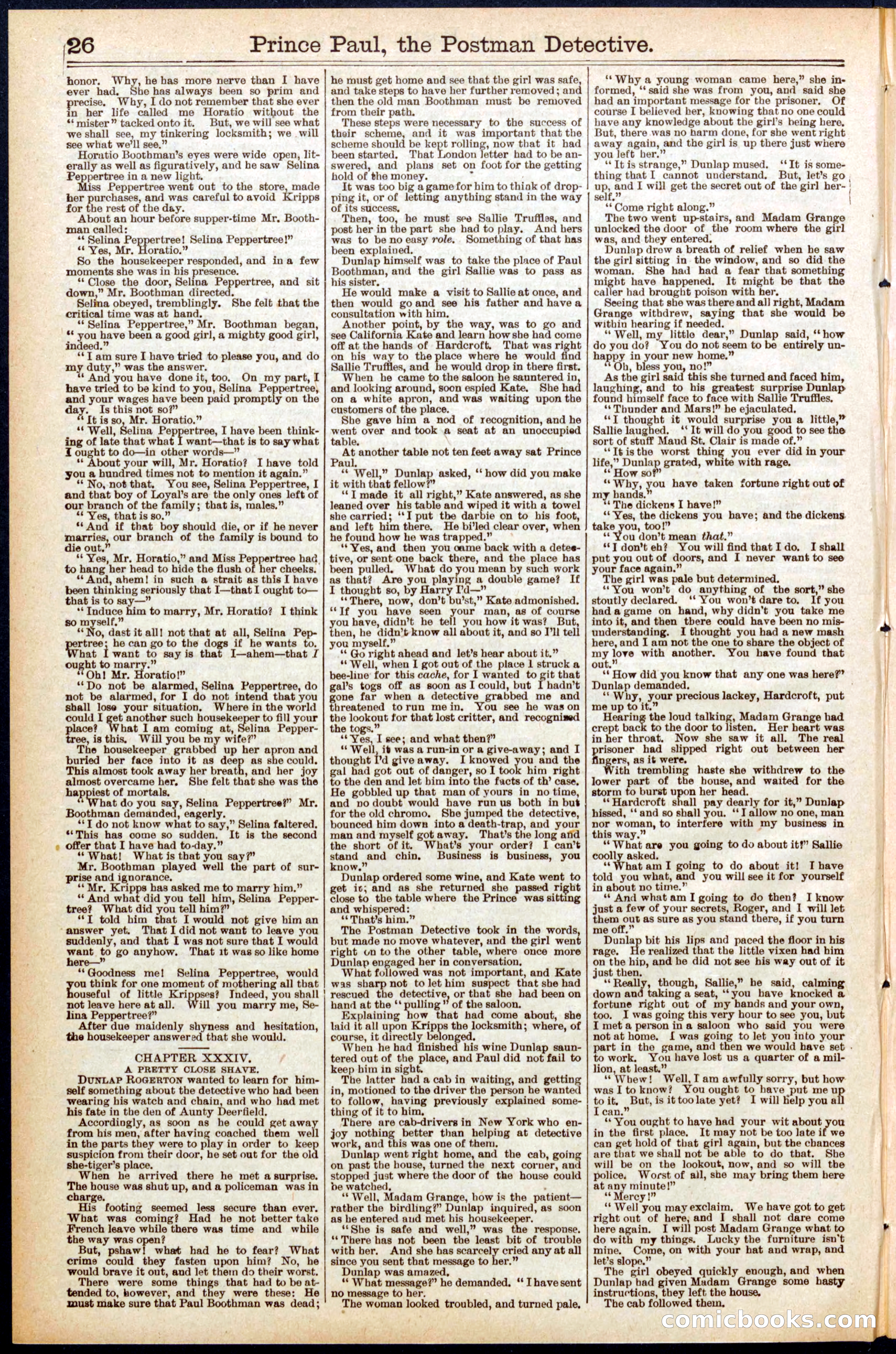 Beadle's New York Dime Library, No. 565 — page 26 of 32