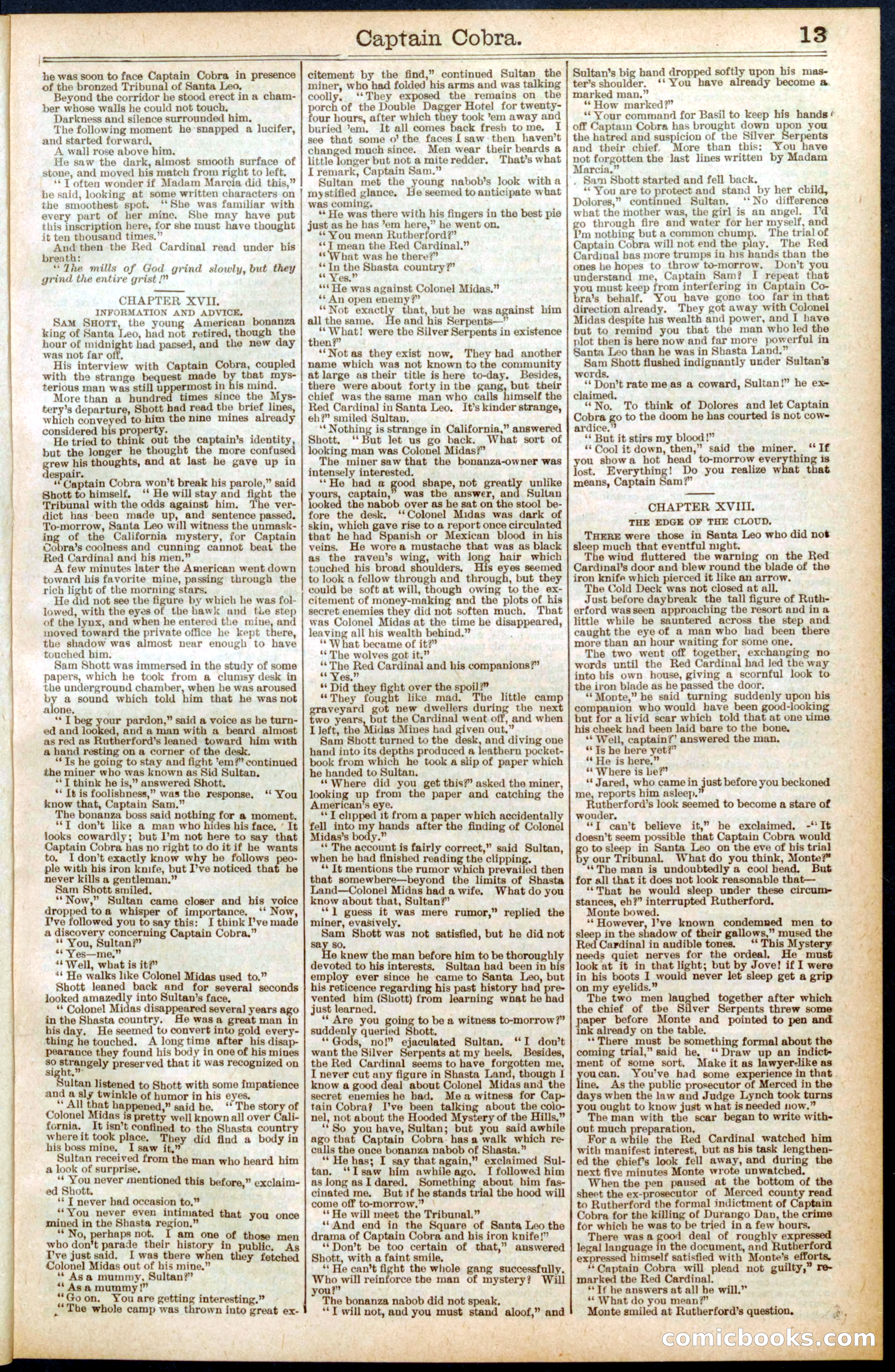 Beadle's Dime Library No. 569 — page 13 of 32