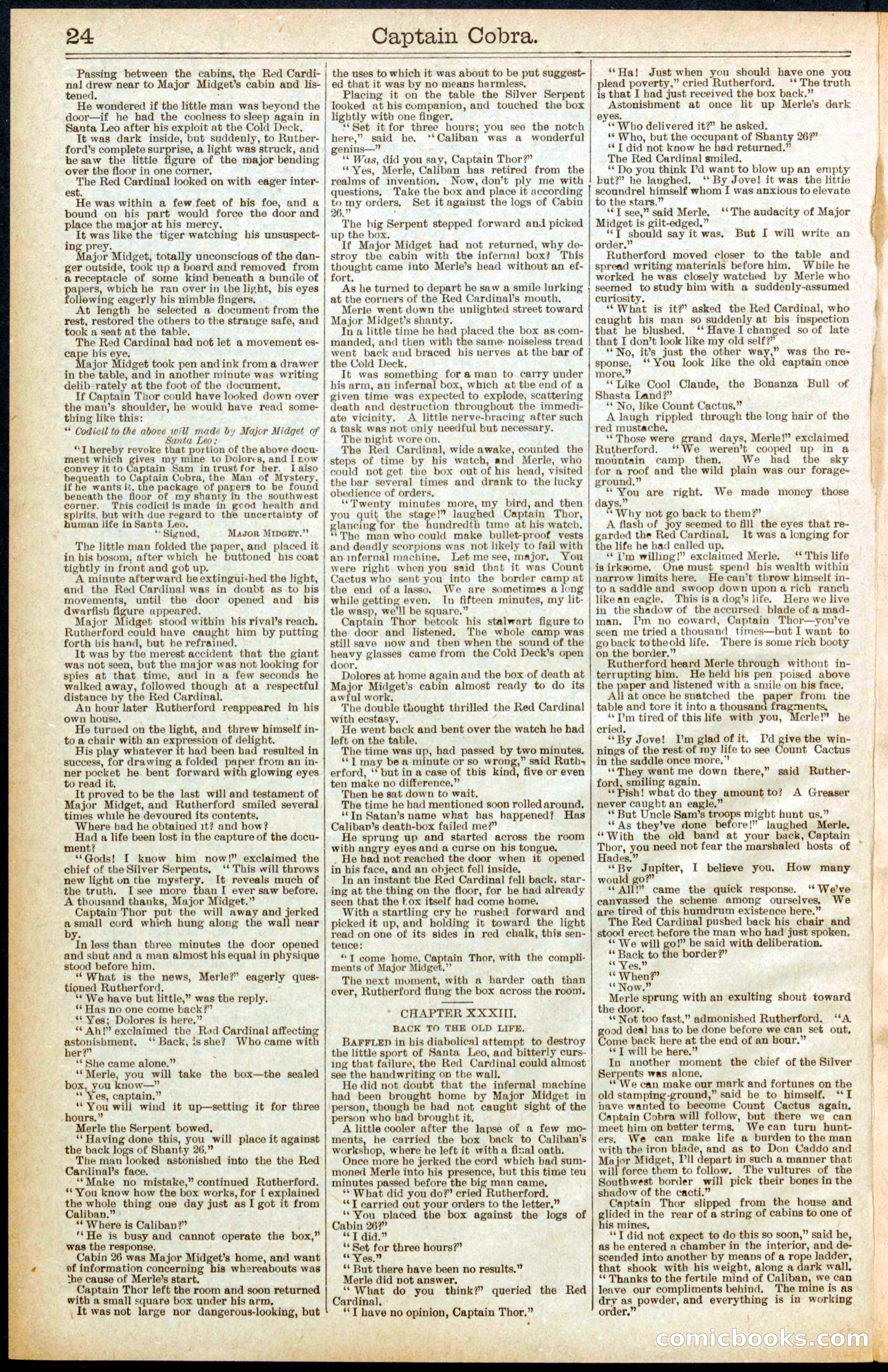 Beadle's Dime Library No. 569 — page 24 of 32