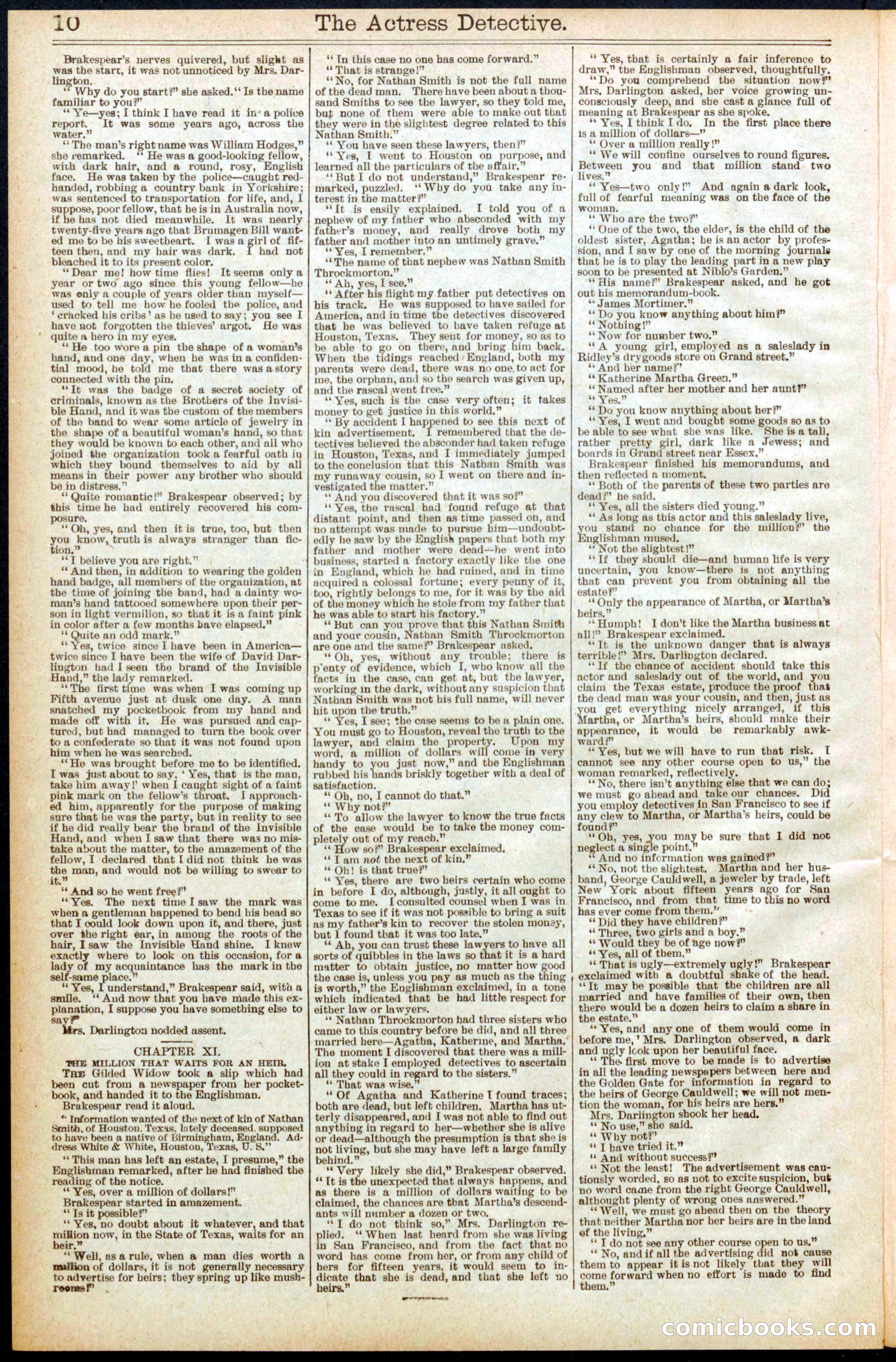 Beadle's Dime Library No. 570 — page 10 of 32