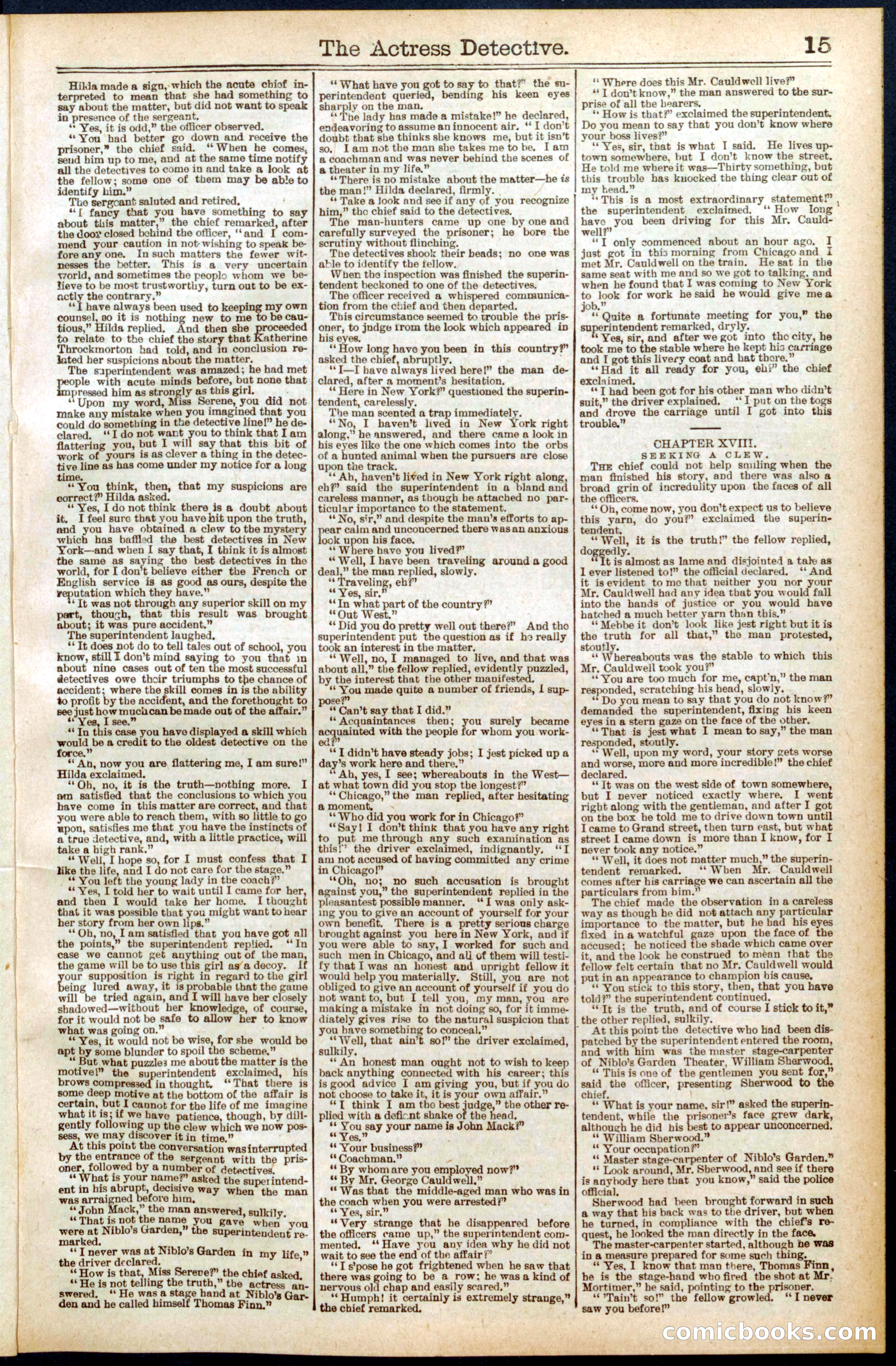 Beadle's Dime Library No. 570 — page 15 of 32