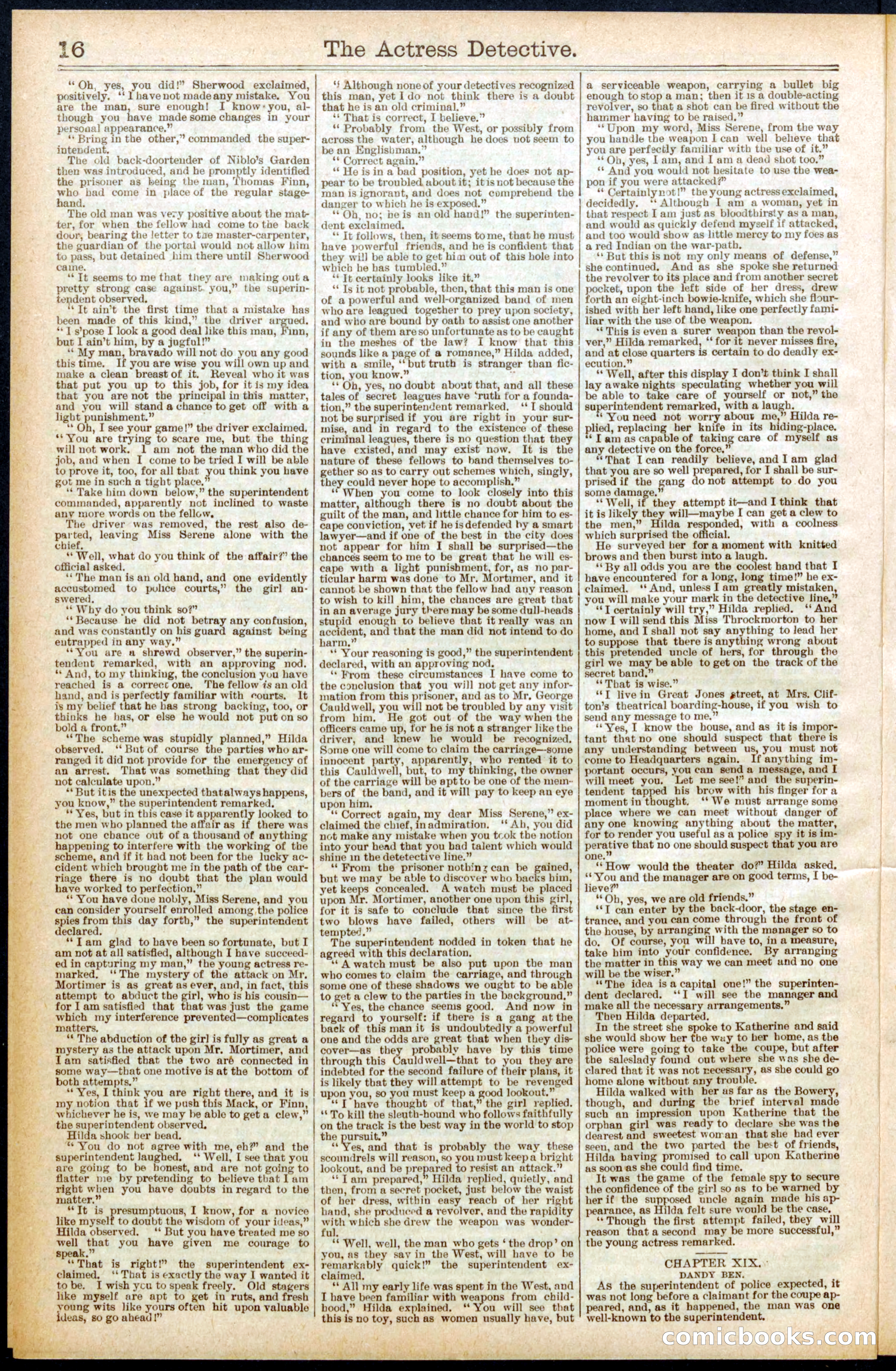 Beadle's Dime Library No. 570 — page 16 of 32