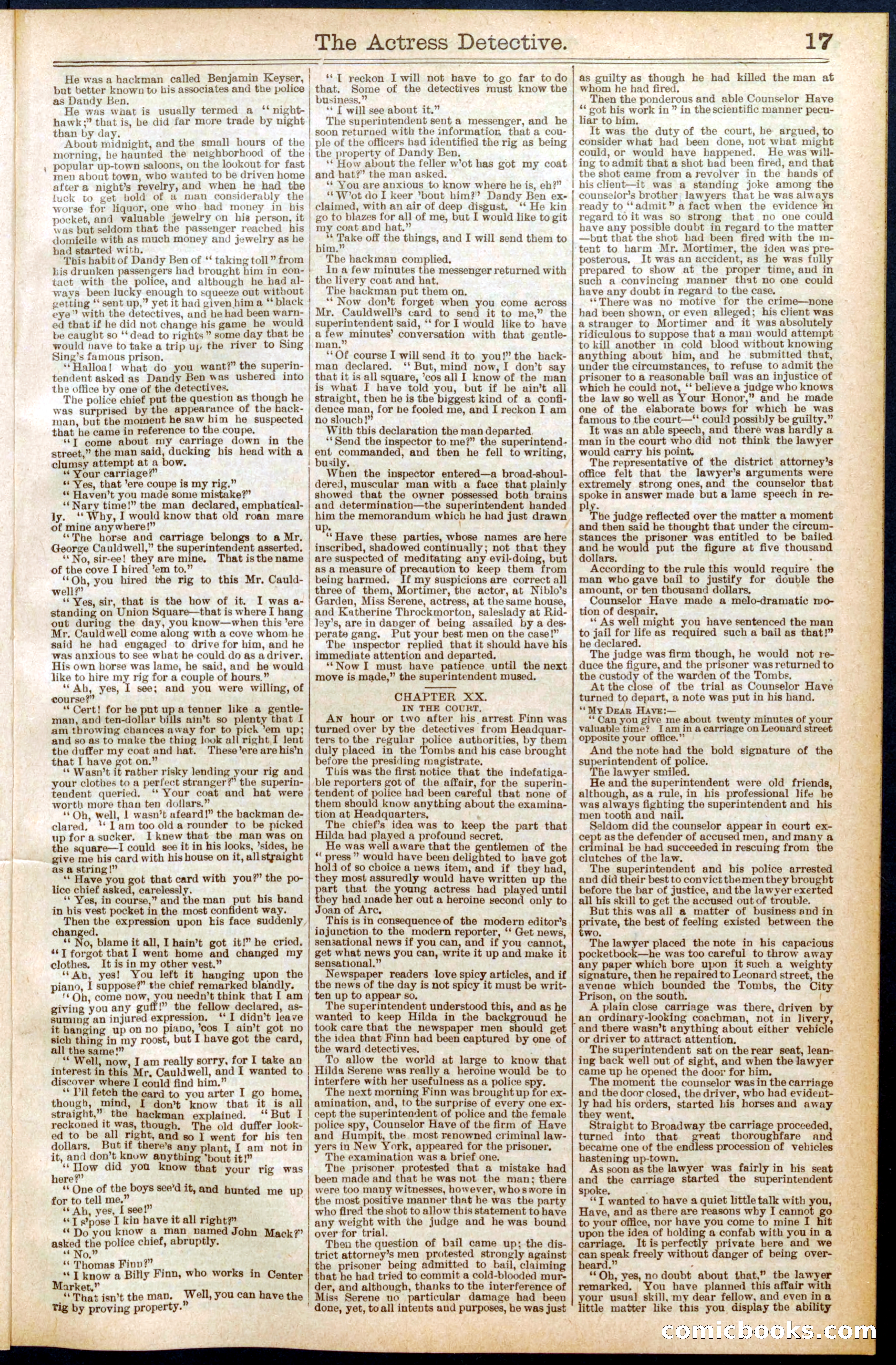 Beadle's Dime Library No. 570 — page 17 of 32