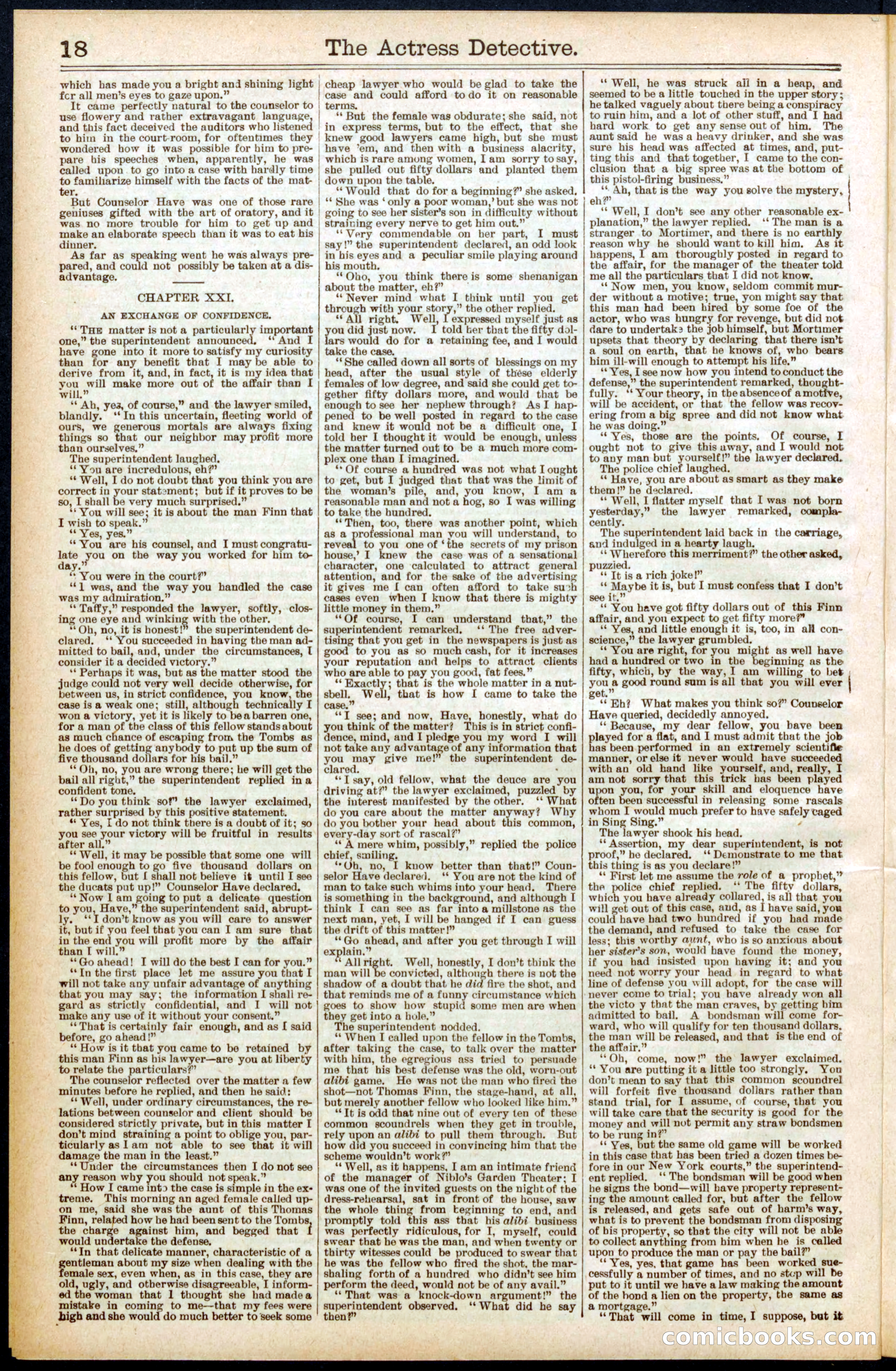Beadle's Dime Library No. 570 — page 18 of 32