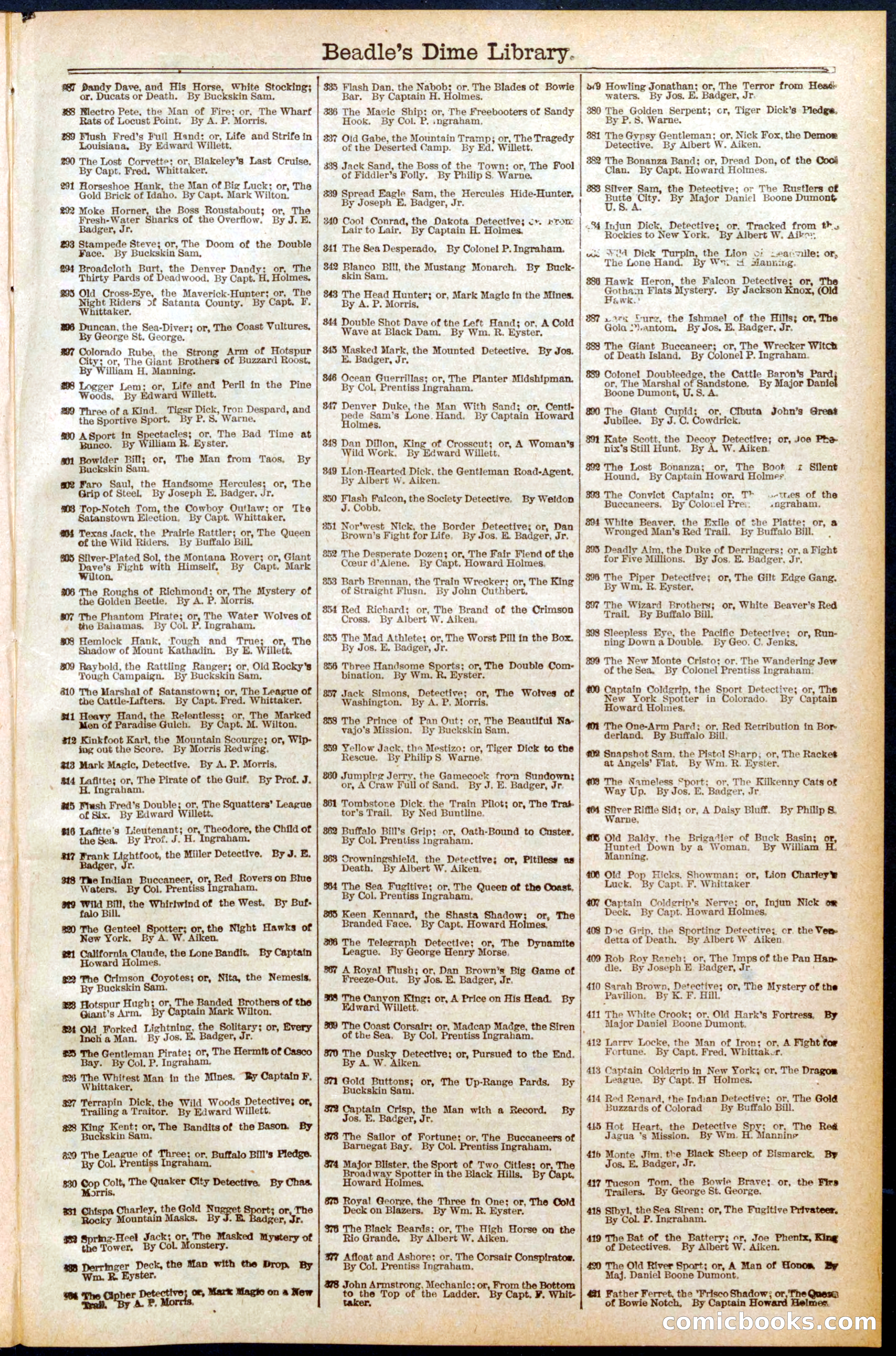 Beadle's Dime Library No. 570 — page 31 of 32