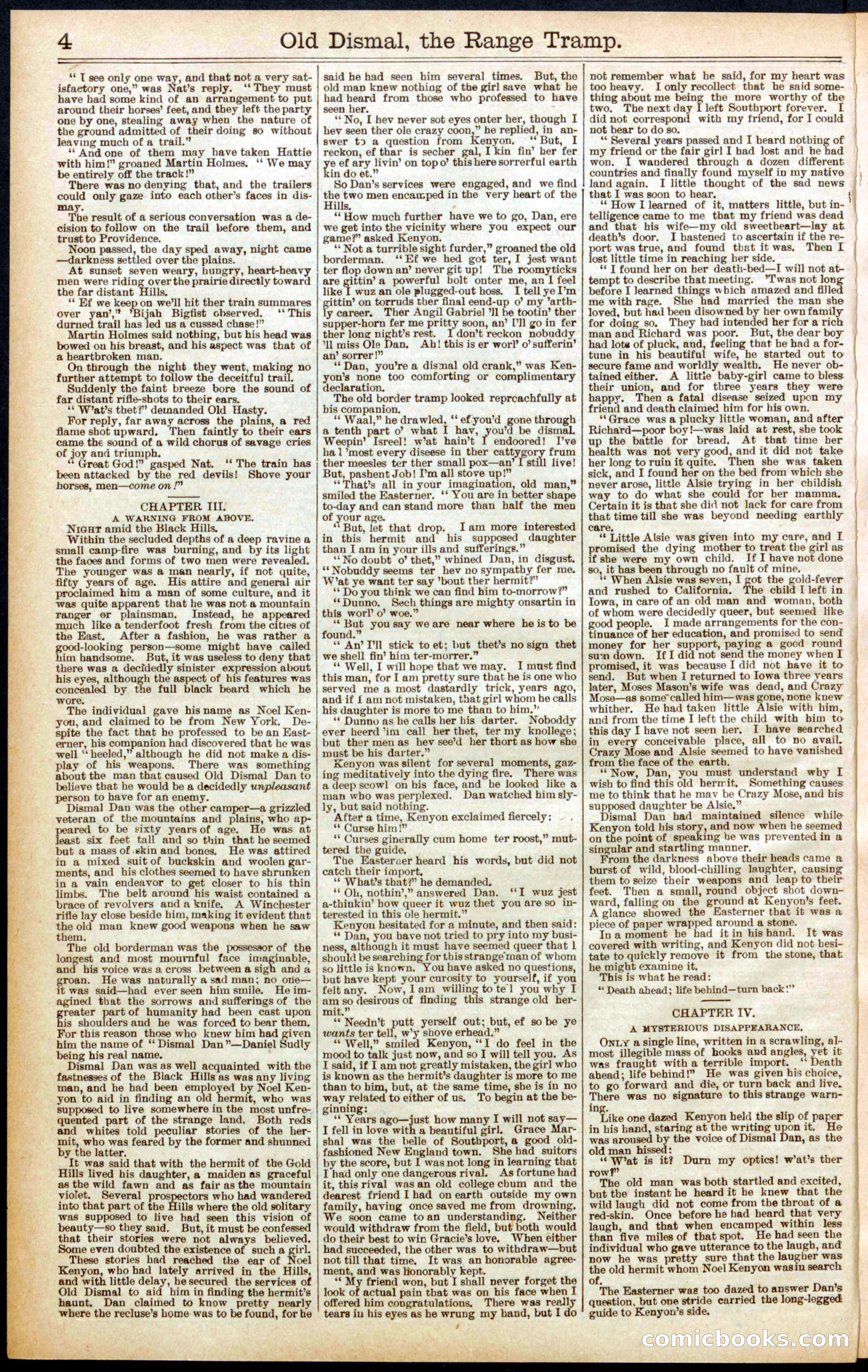 Beadle's New York Dime Library, No. 571 — page 4 of 32