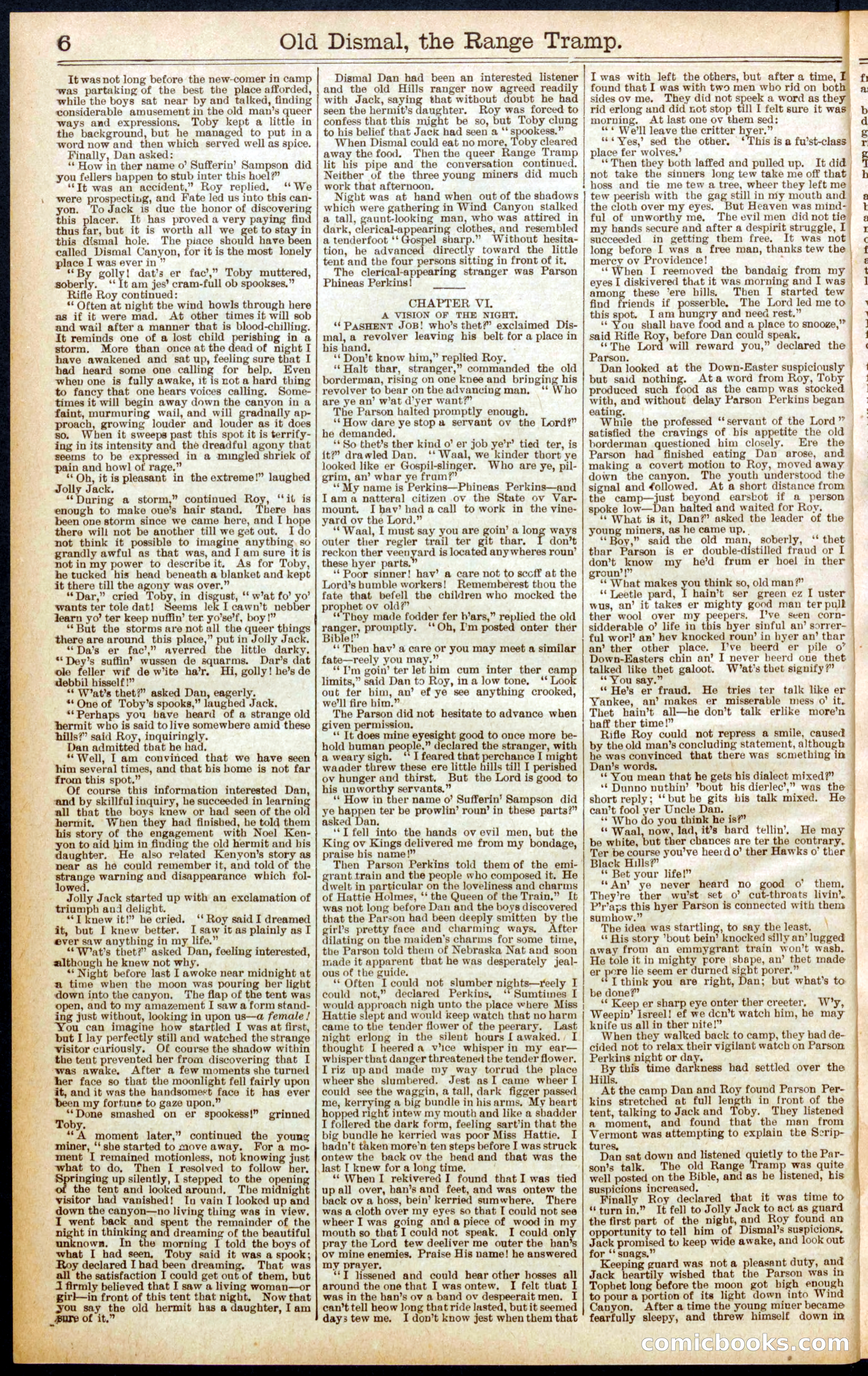 Beadle's New York Dime Library, No. 571 — page 6 of 32