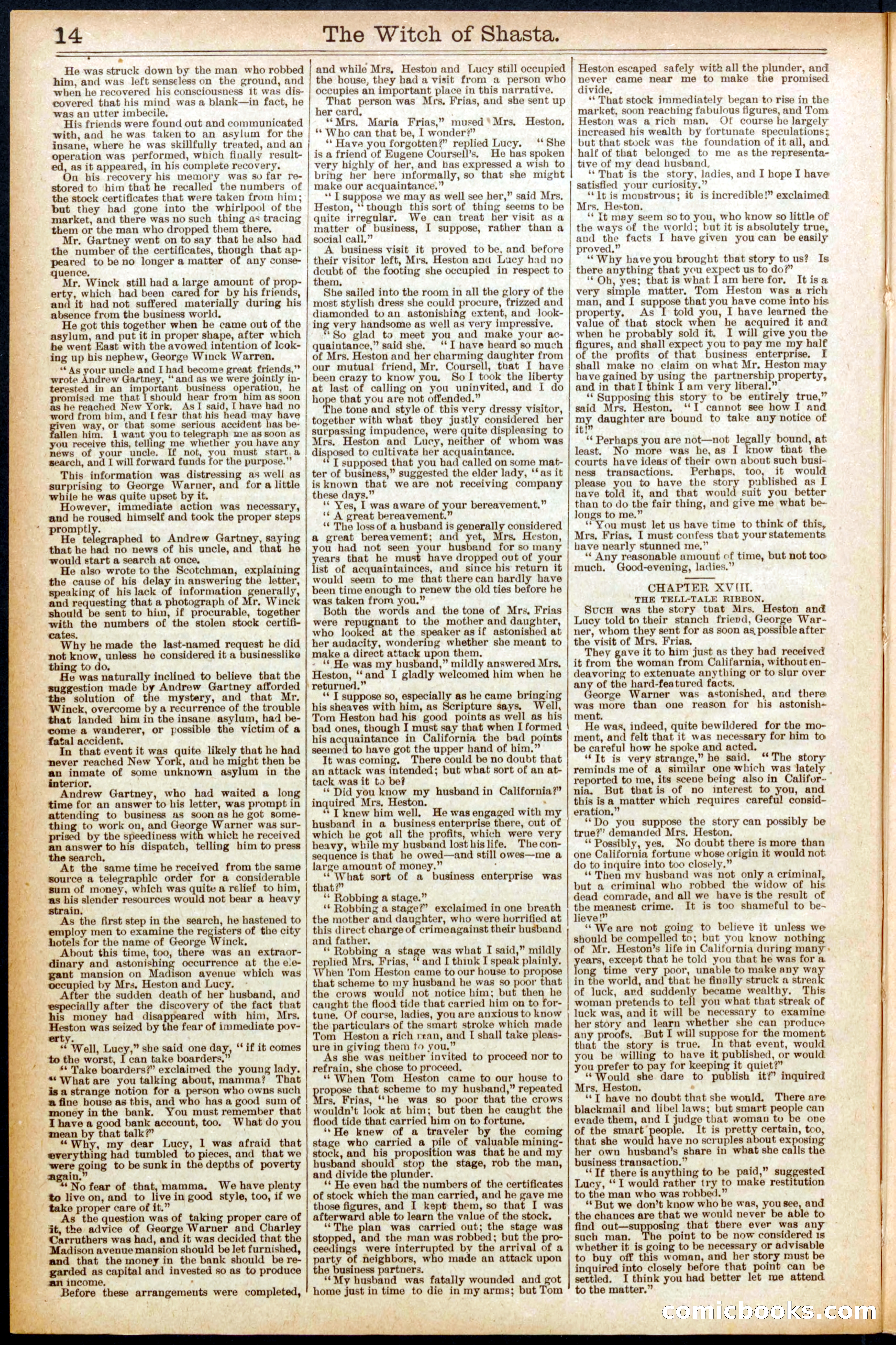 Beadle's New York Dime Library No. 573 — page 14 of 32