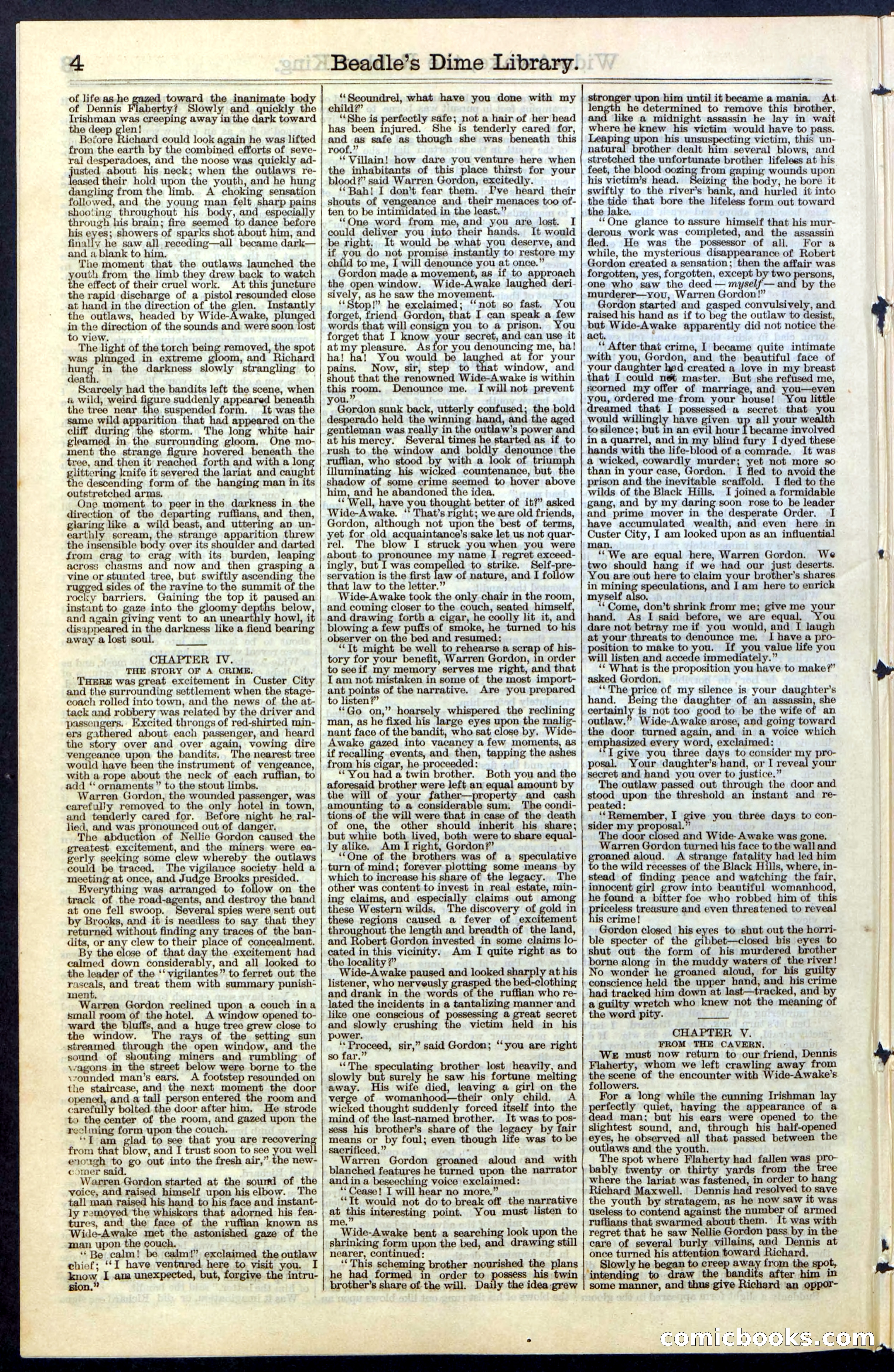 Beadle's New York Dime Library, No. 60 — page 4 of 24