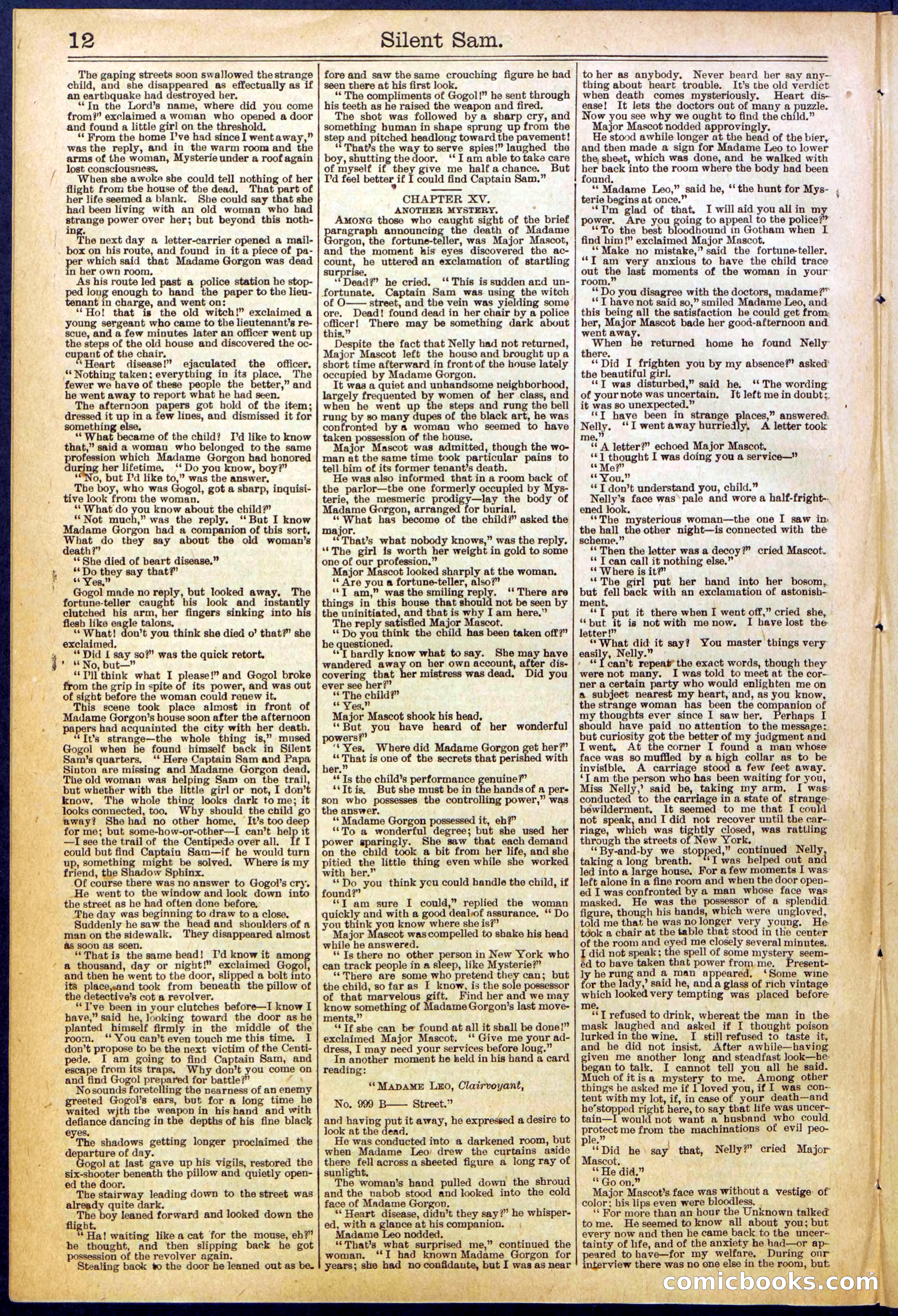 Beadle's New York Dime Library No. 608 — page 12 of 32