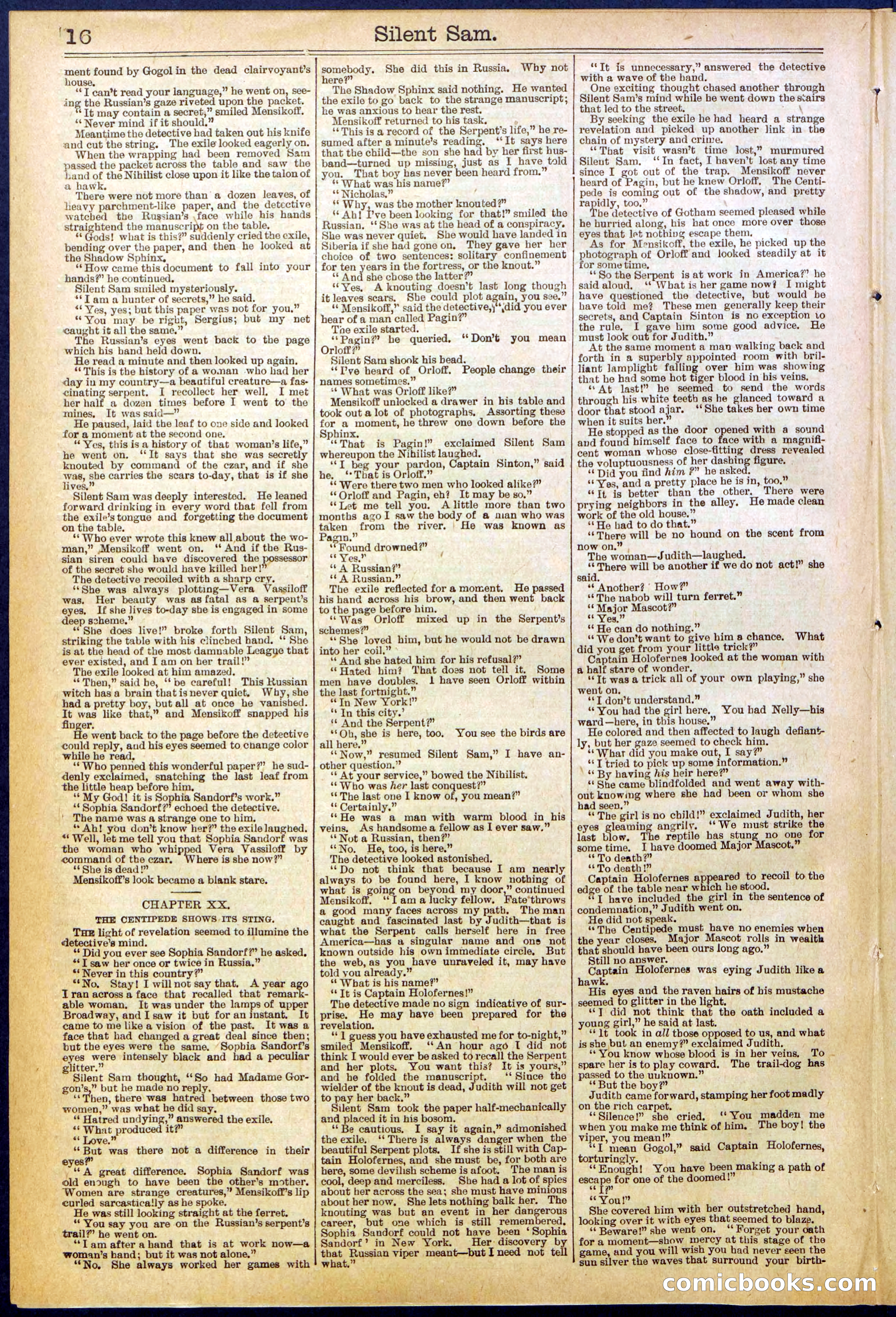Beadle's New York Dime Library No. 608 — page 16 of 32