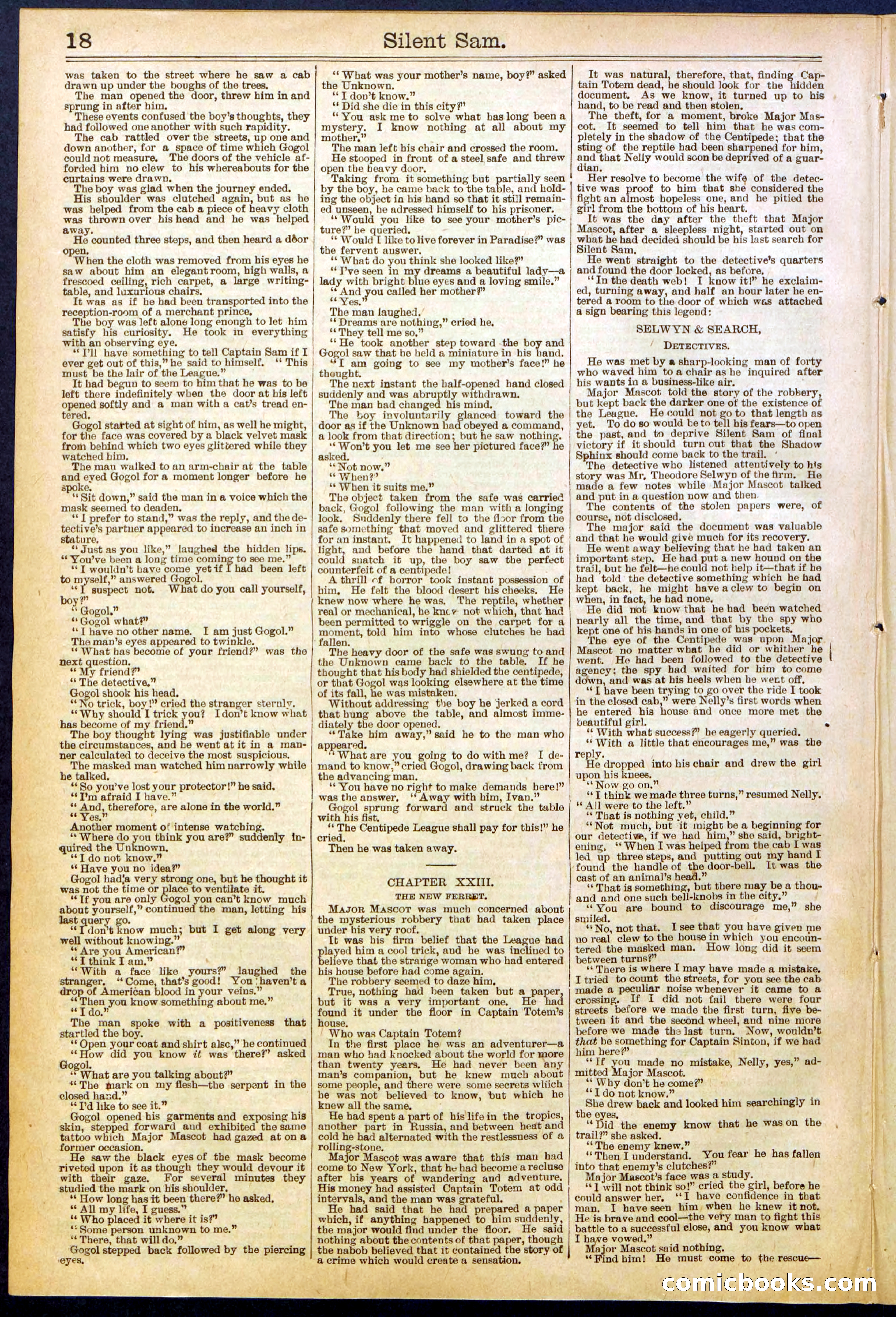 Beadle's New York Dime Library No. 608 — page 18 of 32