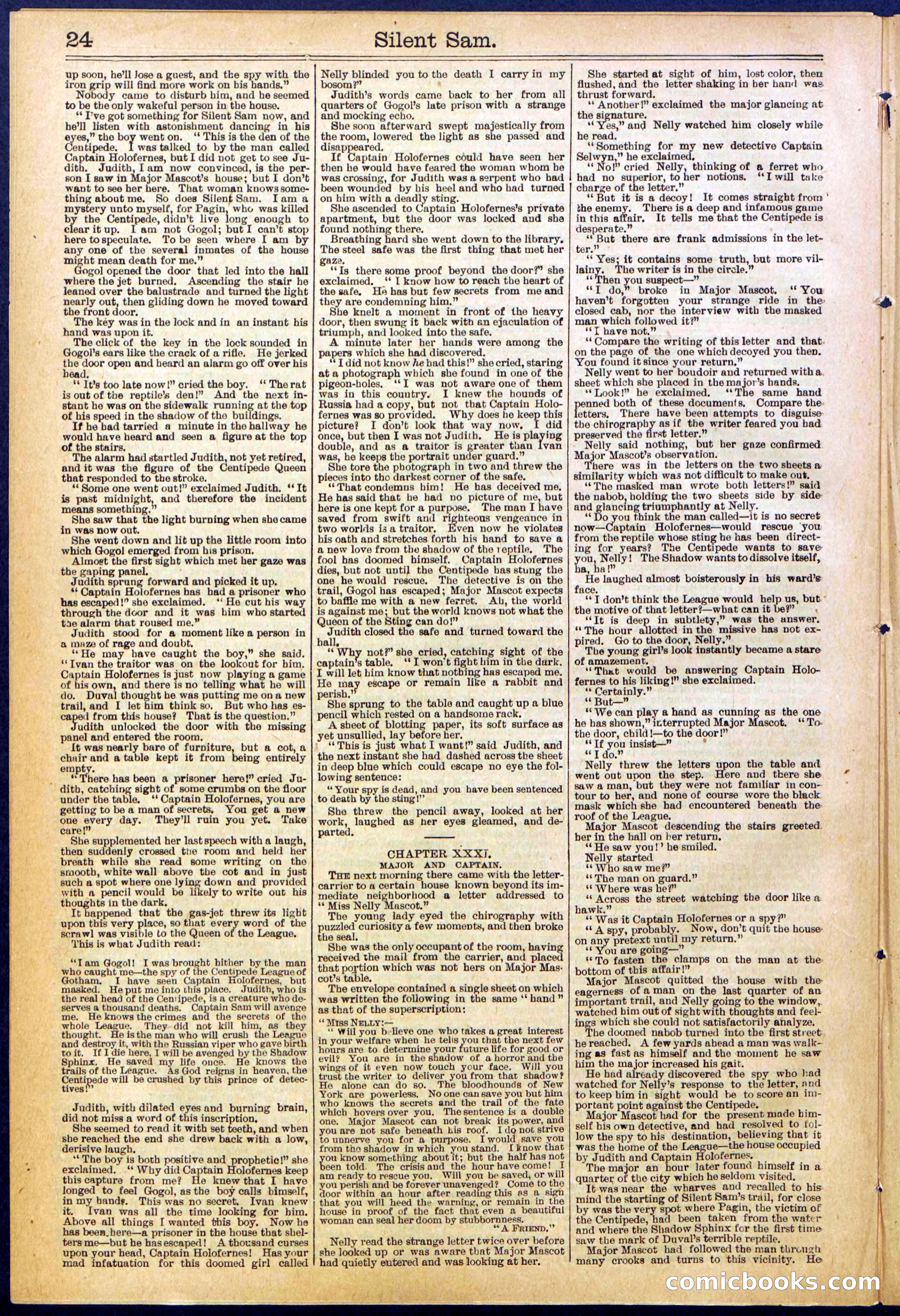 Beadle's New York Dime Library No. 608 — page 24 of 32