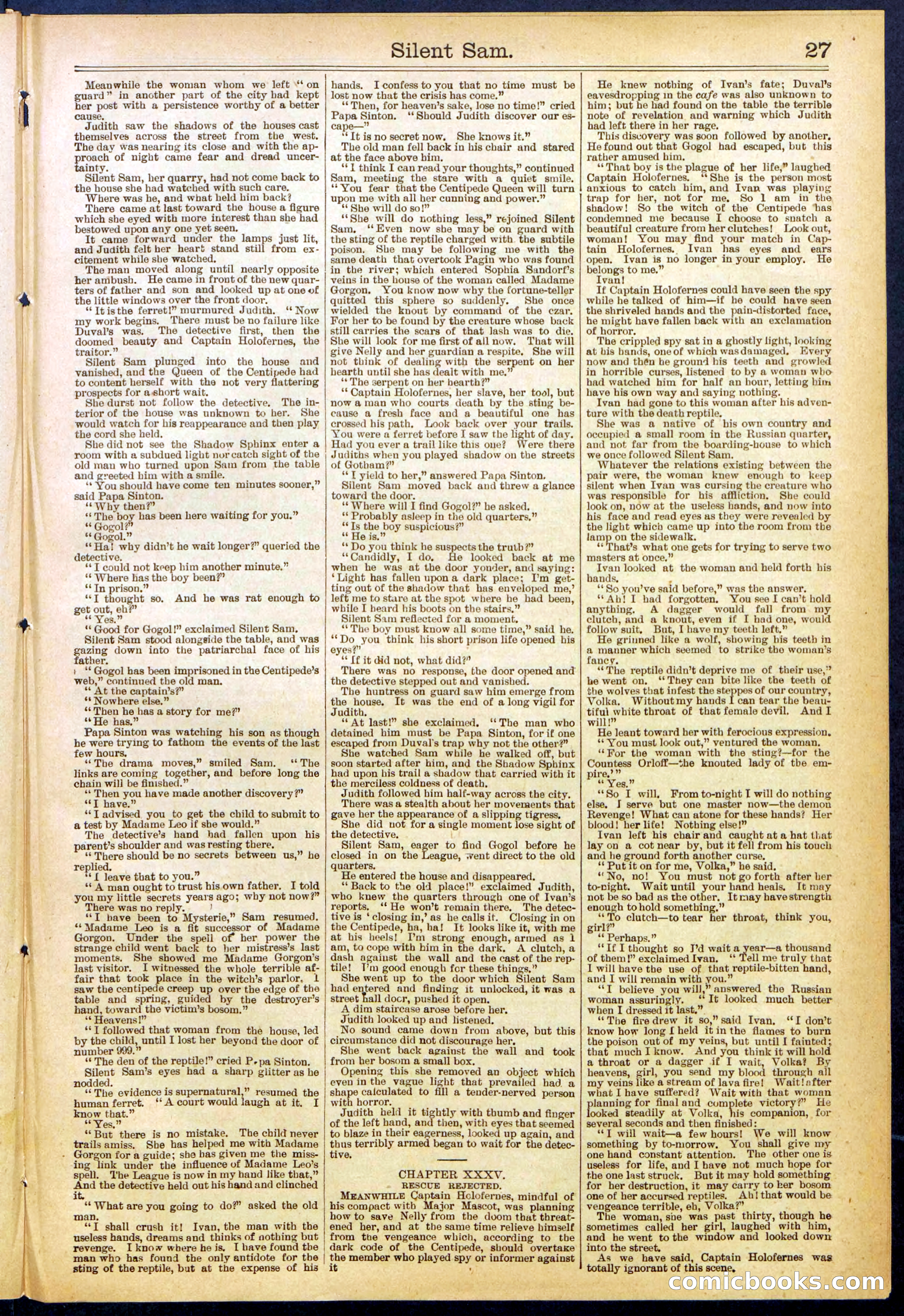 Beadle's New York Dime Library No. 608 — page 27 of 32