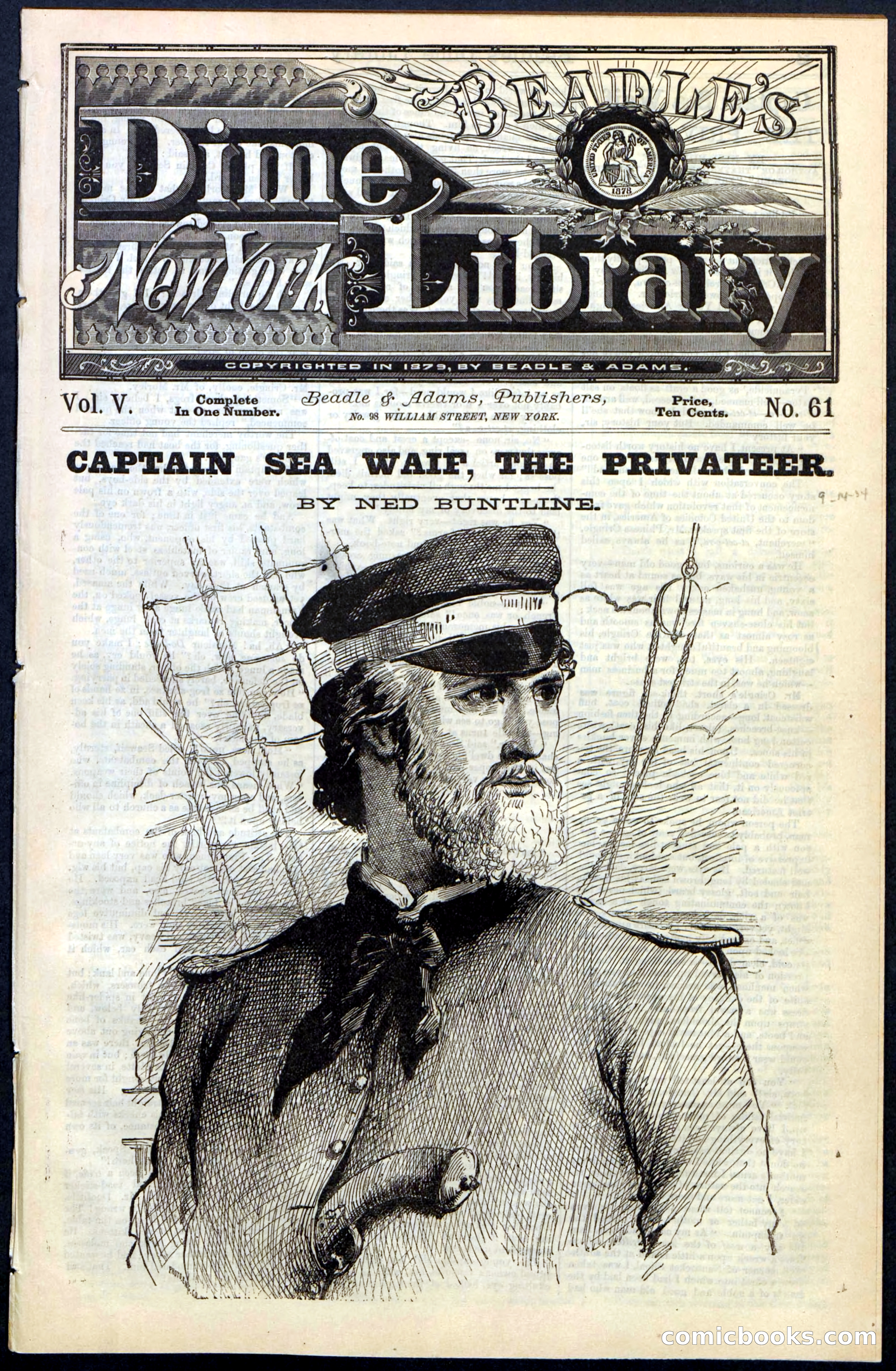 Beadle's New York Dime Library No. 61 — page 1 of 48