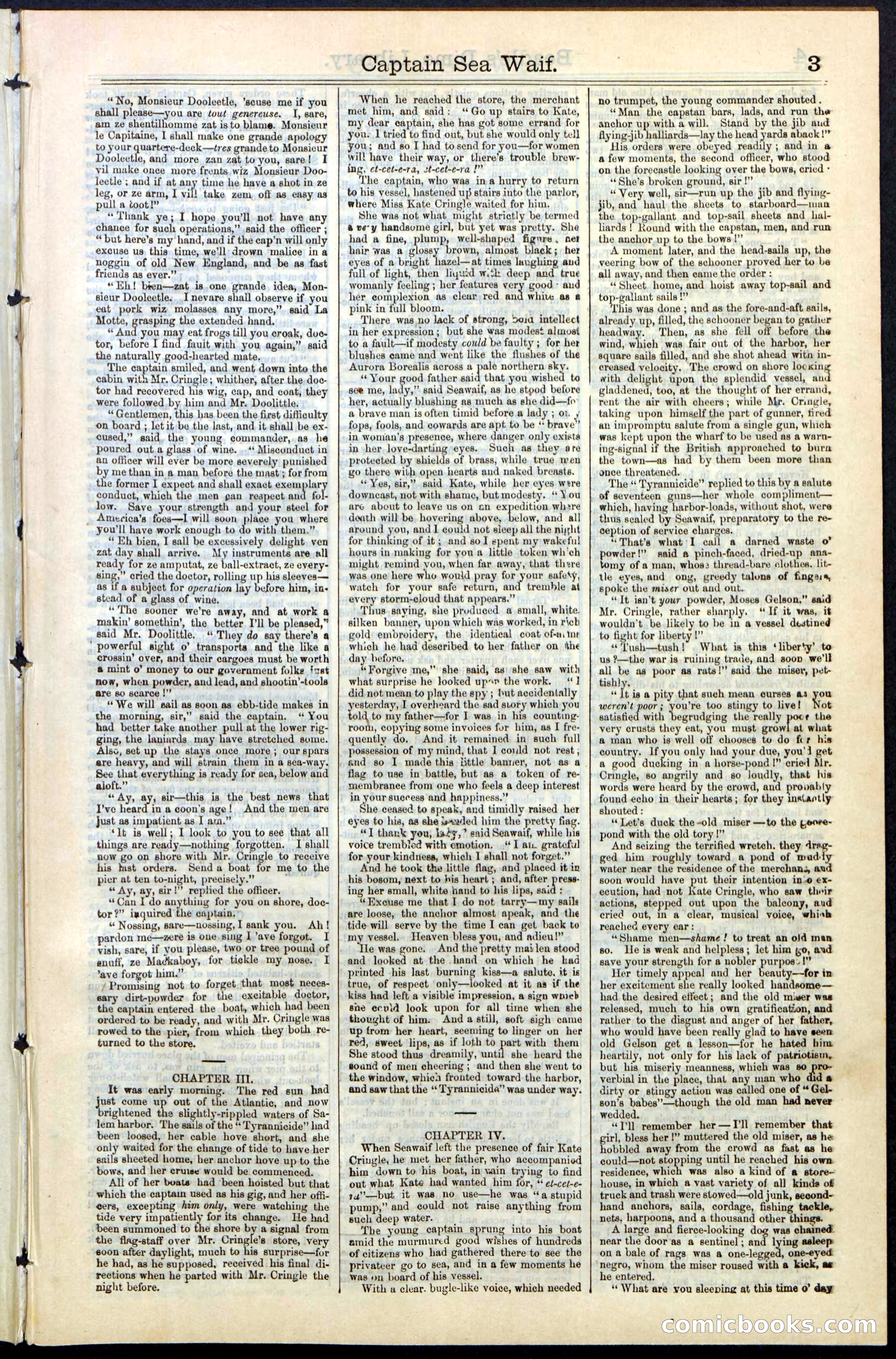 Beadle's New York Dime Library No. 61 — page 3 of 48