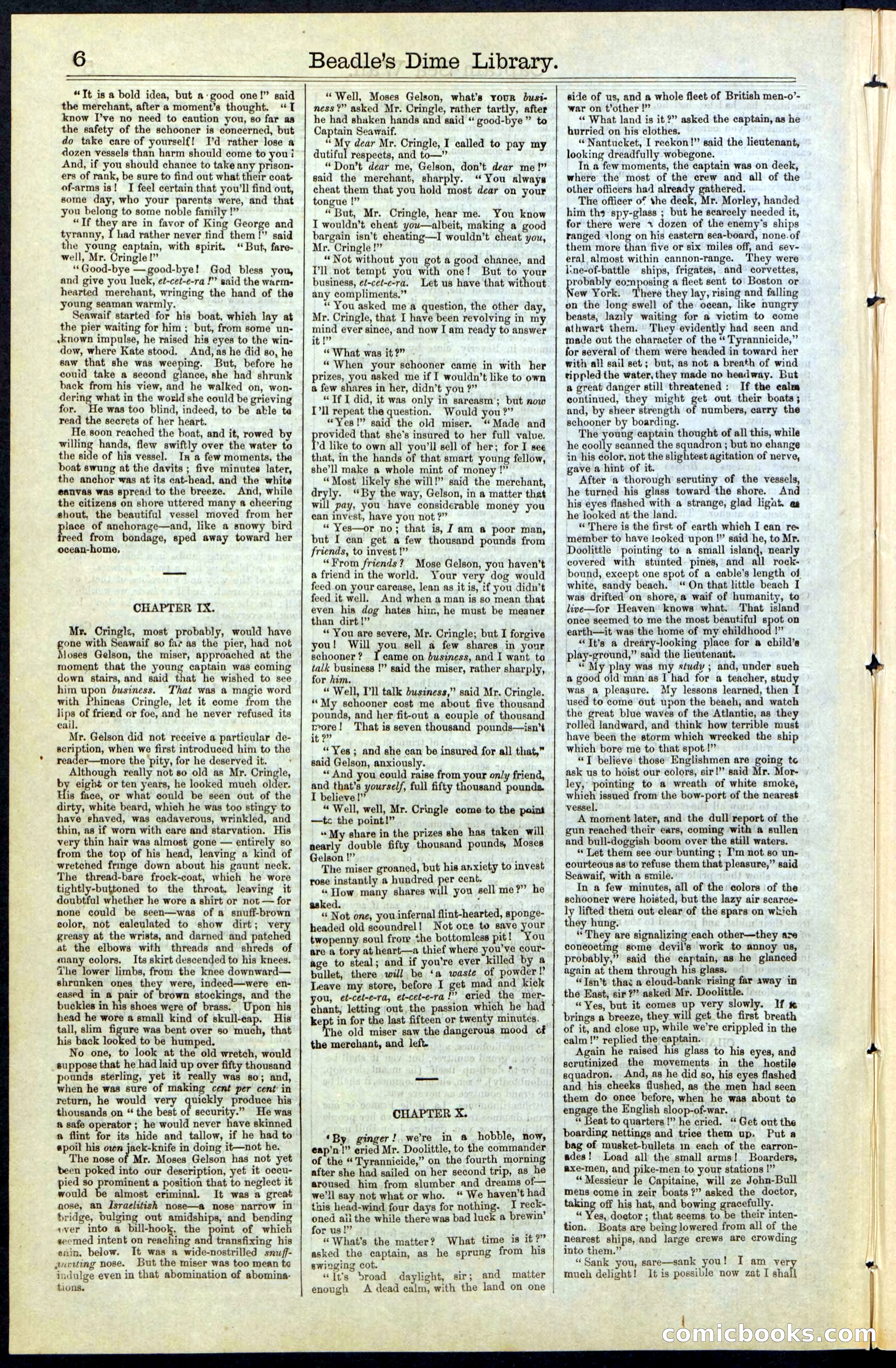 Beadle's New York Dime Library No. 61 — page 6 of 48