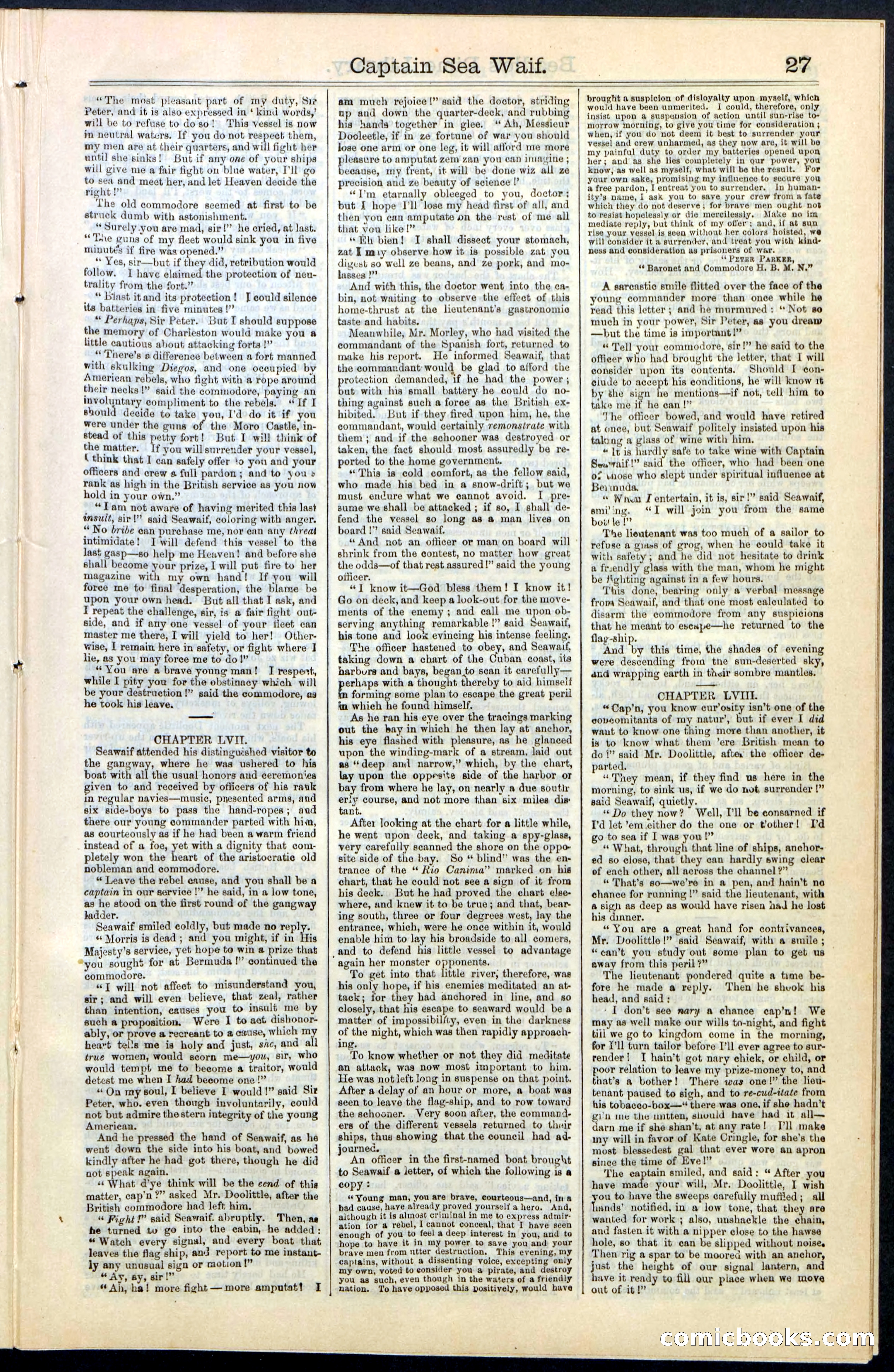 Beadle's New York Dime Library No. 61 — page 27 of 48