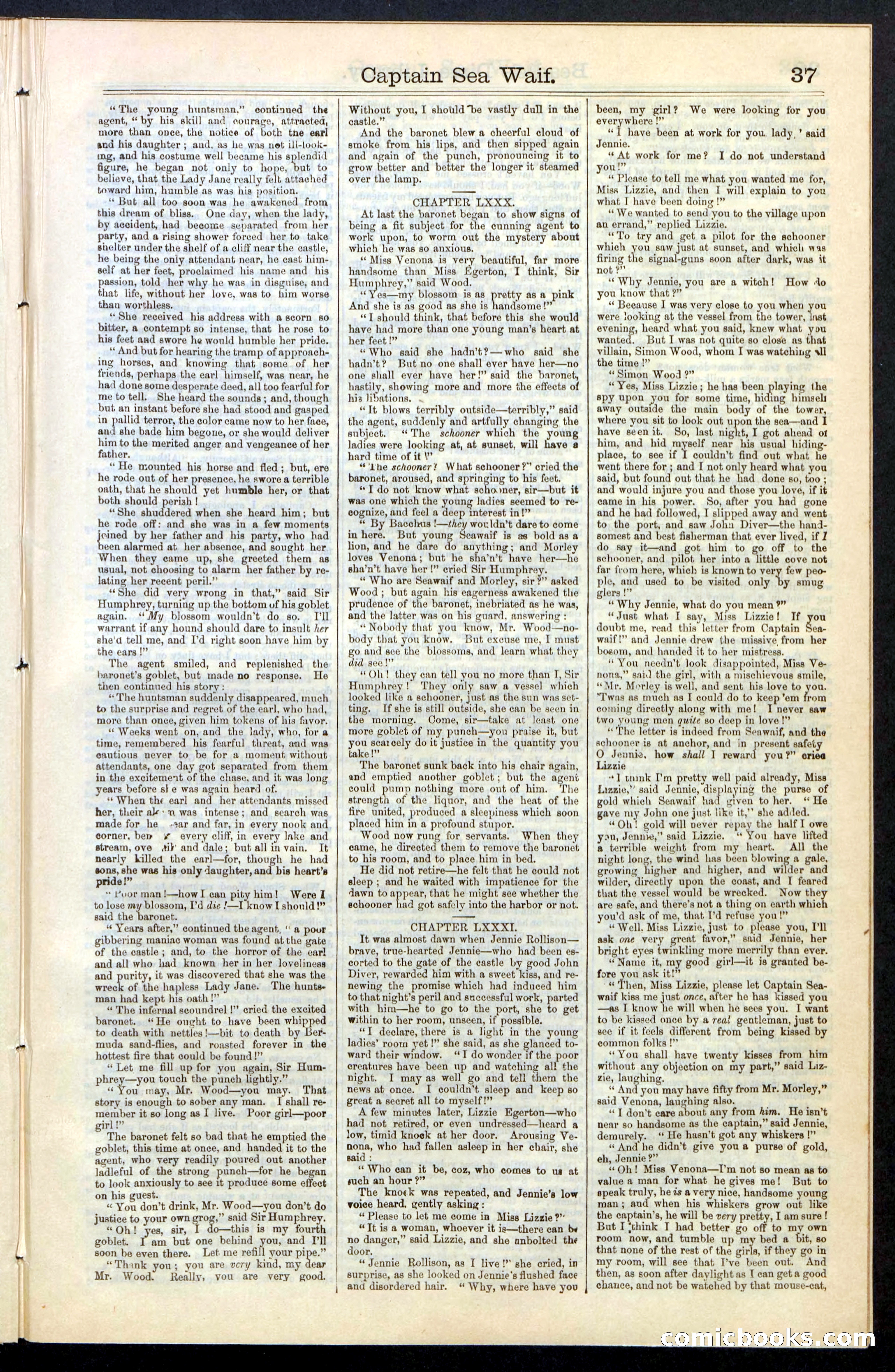 Beadle's New York Dime Library No. 61 — page 37 of 48