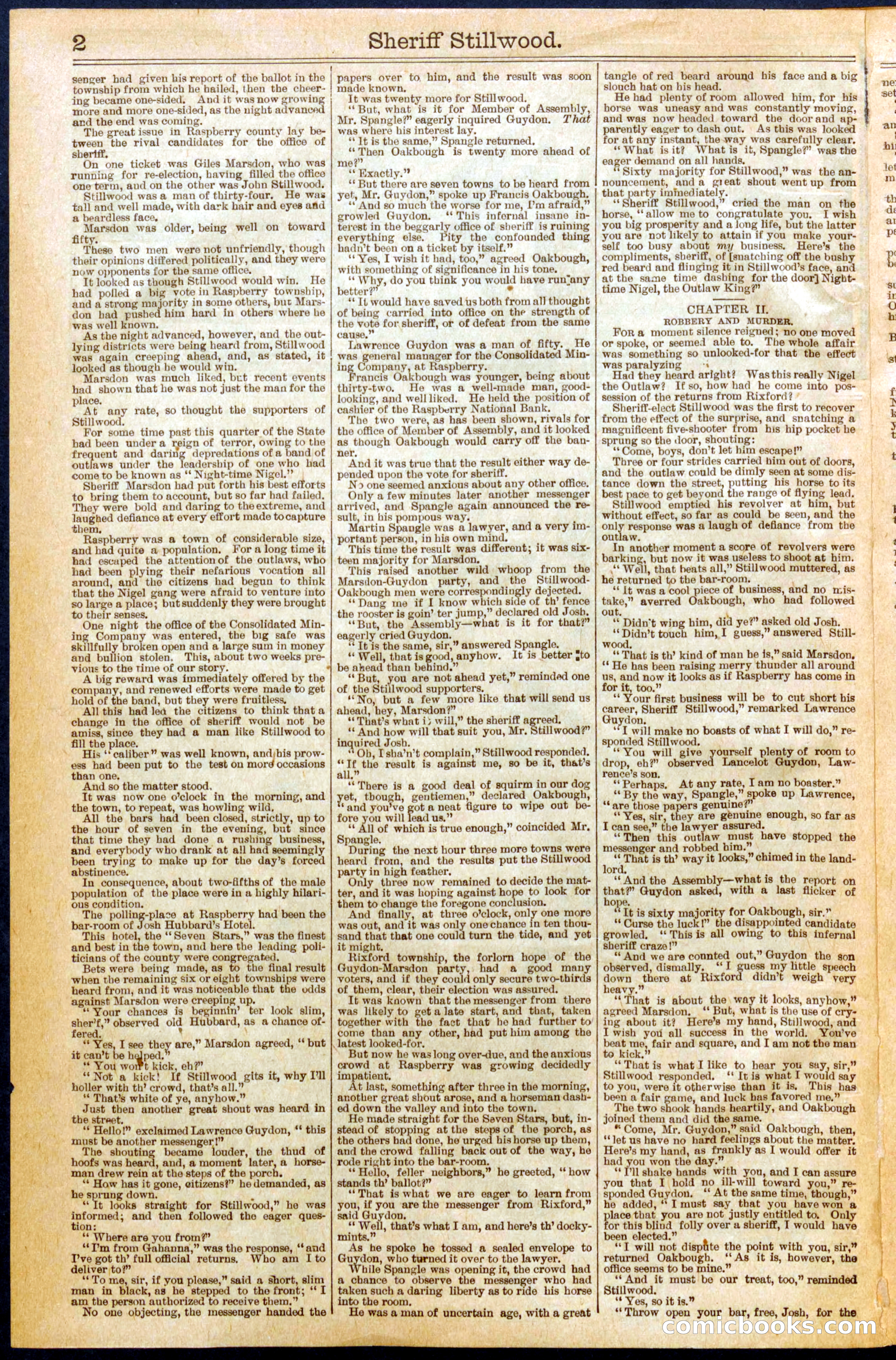 Beadle's Dime Library No. 612 — page 2 of 32