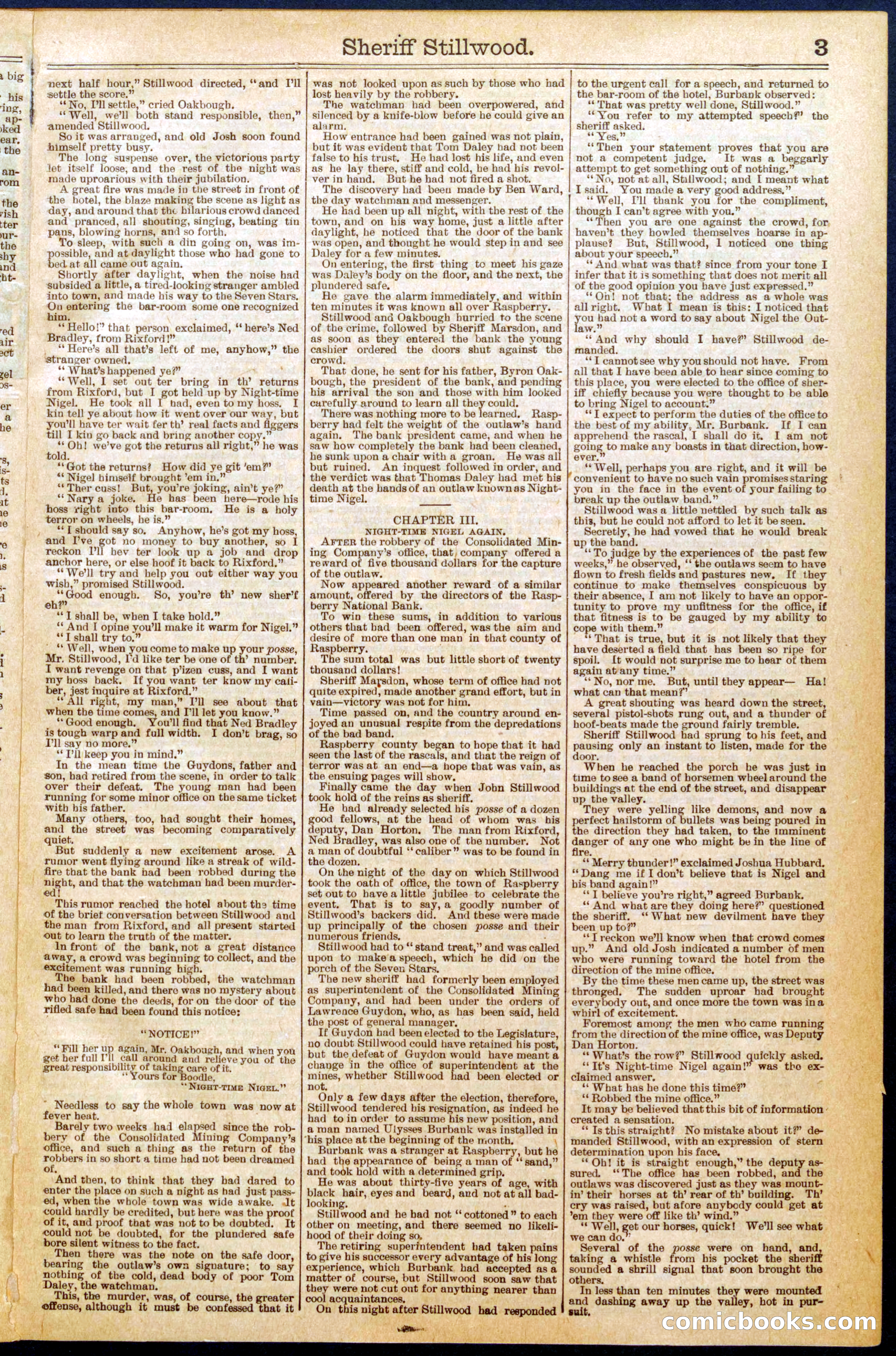 Beadle's Dime Library No. 612 — page 3 of 32
