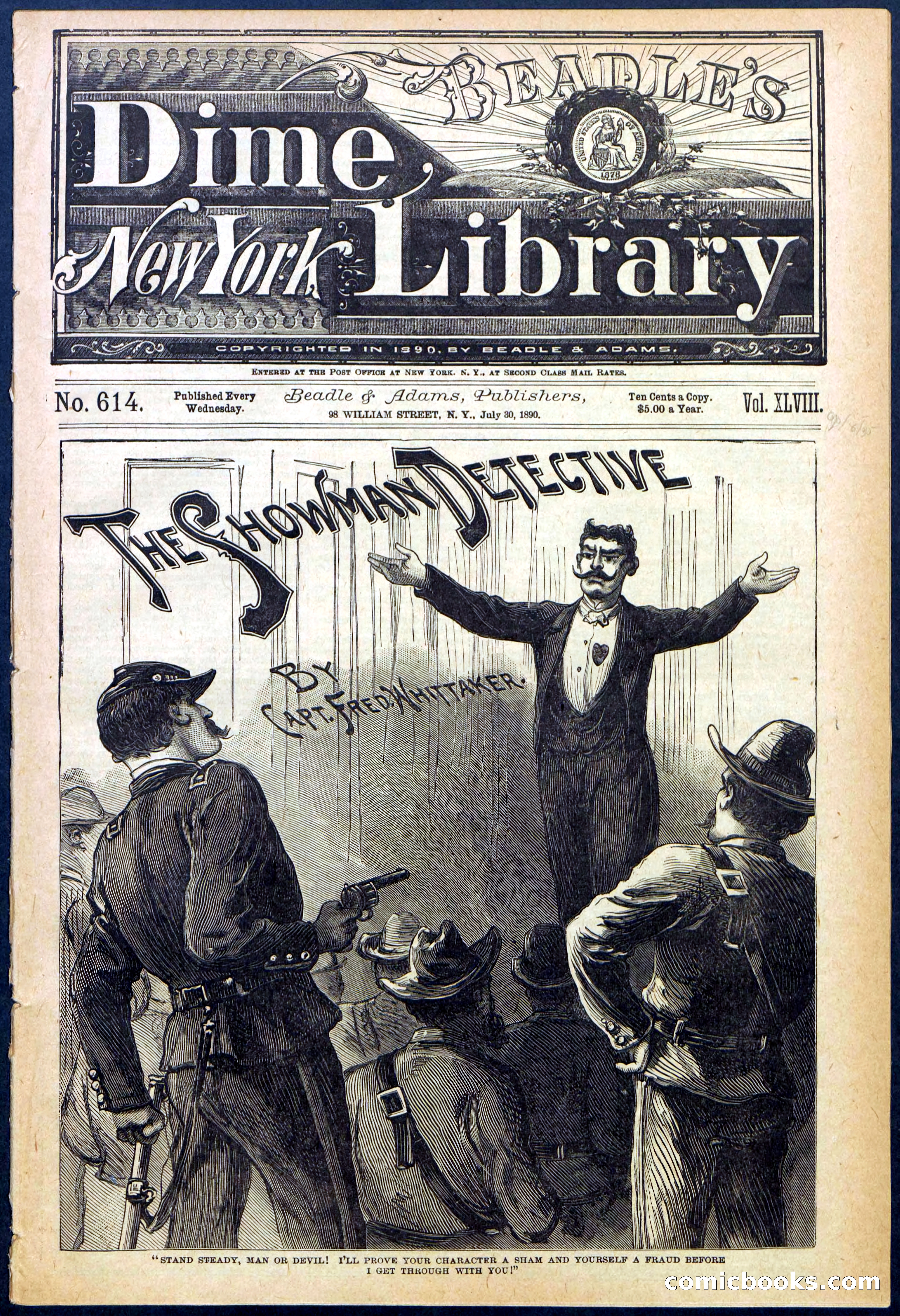 Beadle's New York Dime Library No. 614 — page 1 of 32