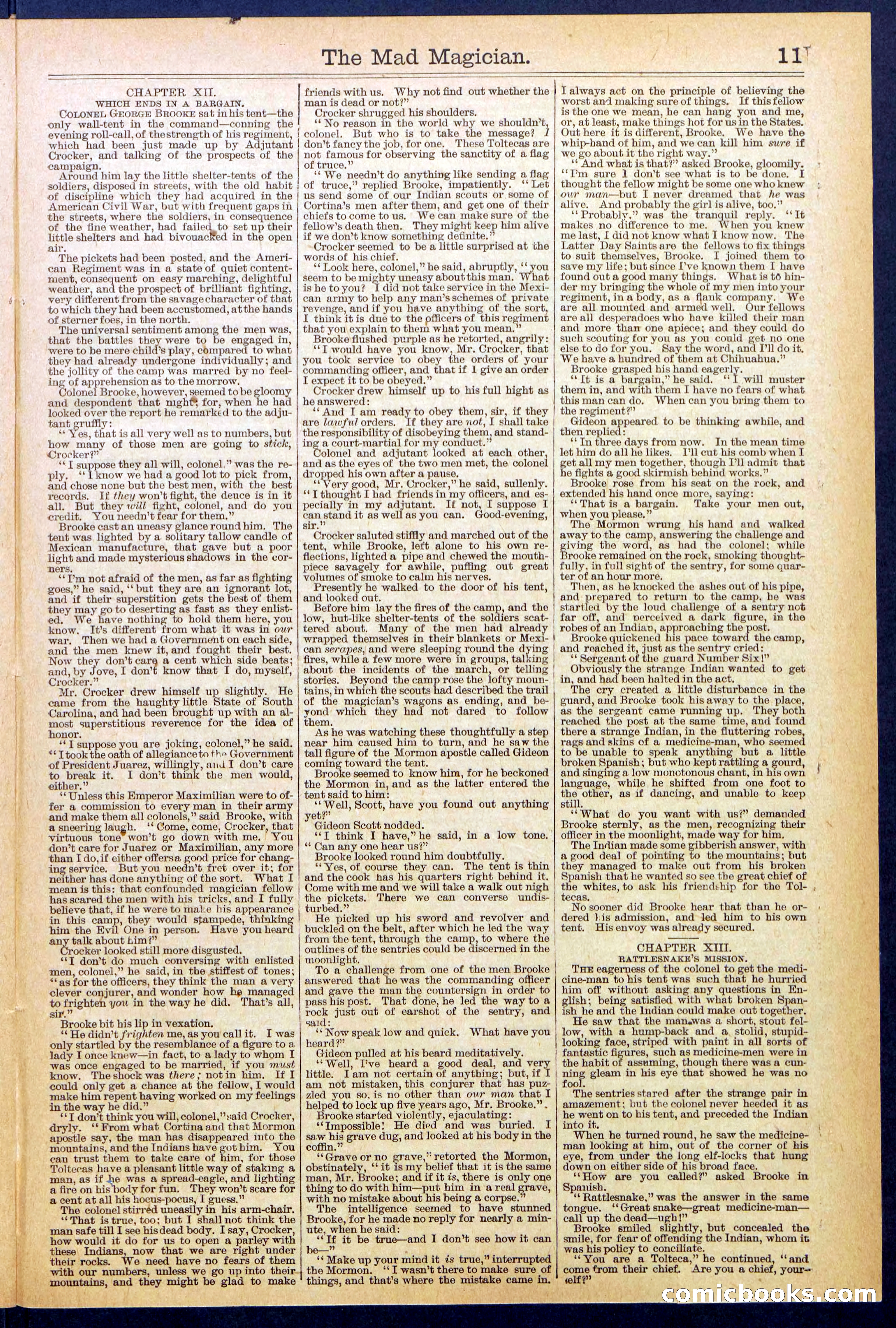 Beadle's New York Dime Library No. 614 — page 11 of 32
