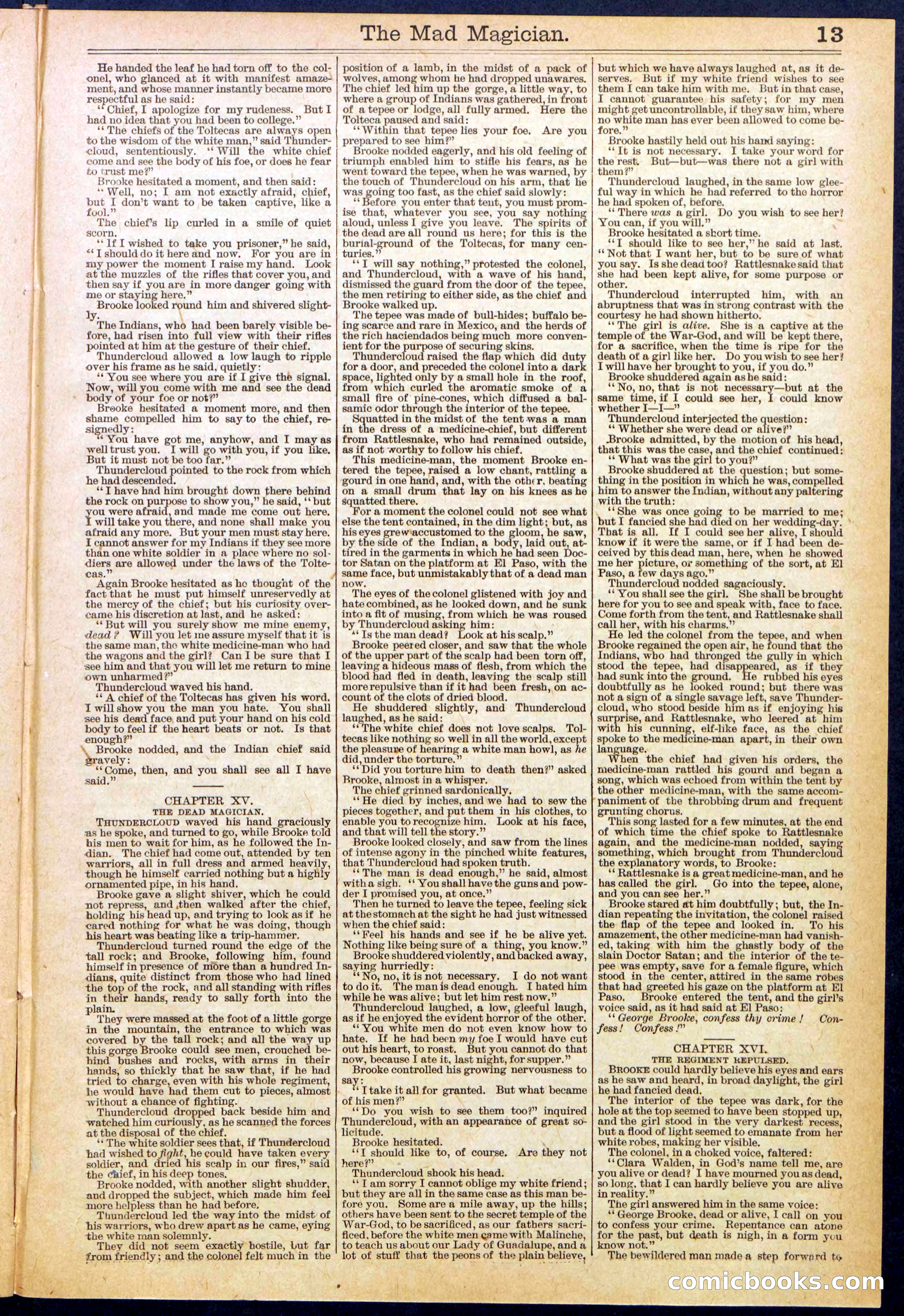 Beadle's New York Dime Library No. 614 — page 13 of 32