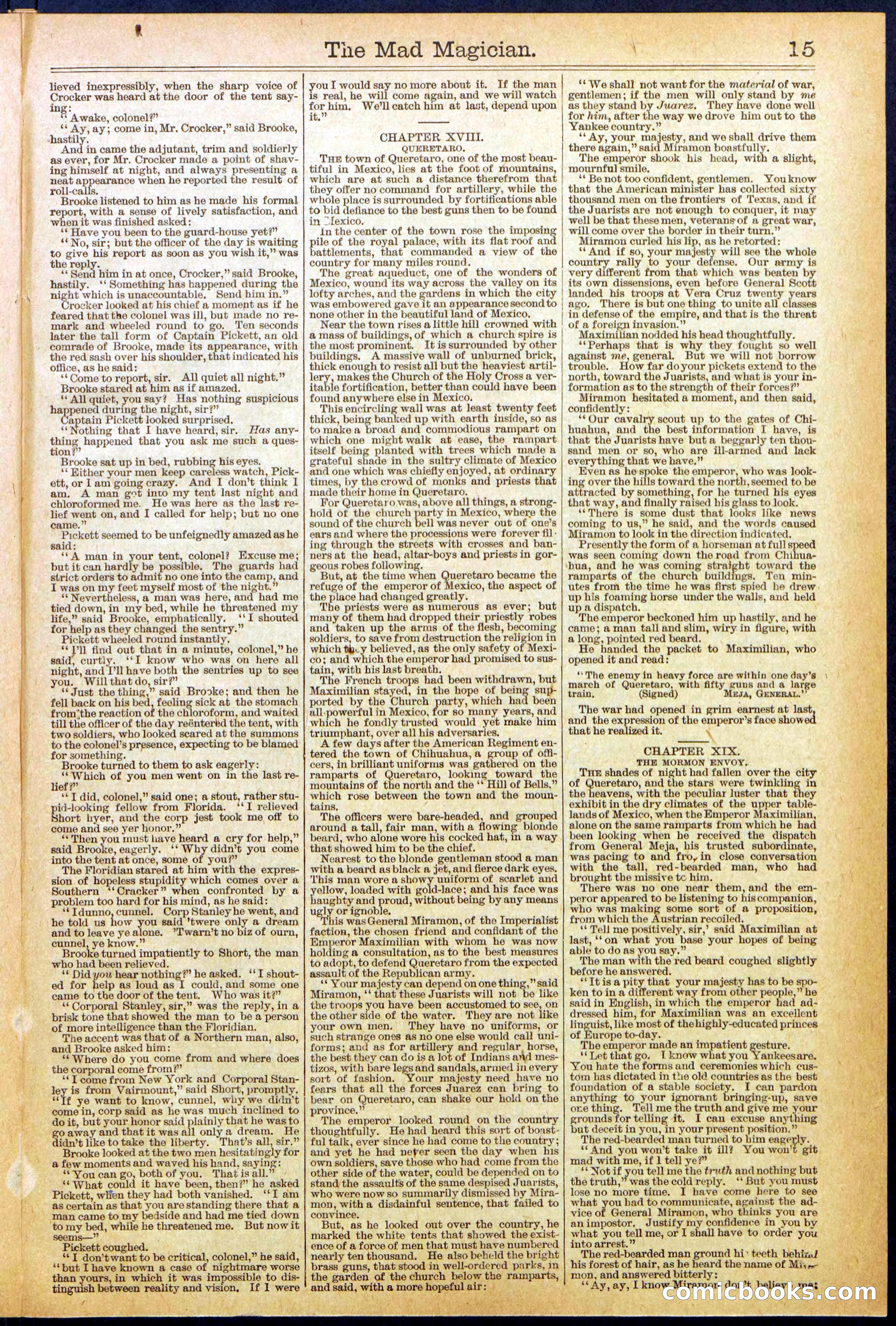Beadle's New York Dime Library No. 614 — page 15 of 32