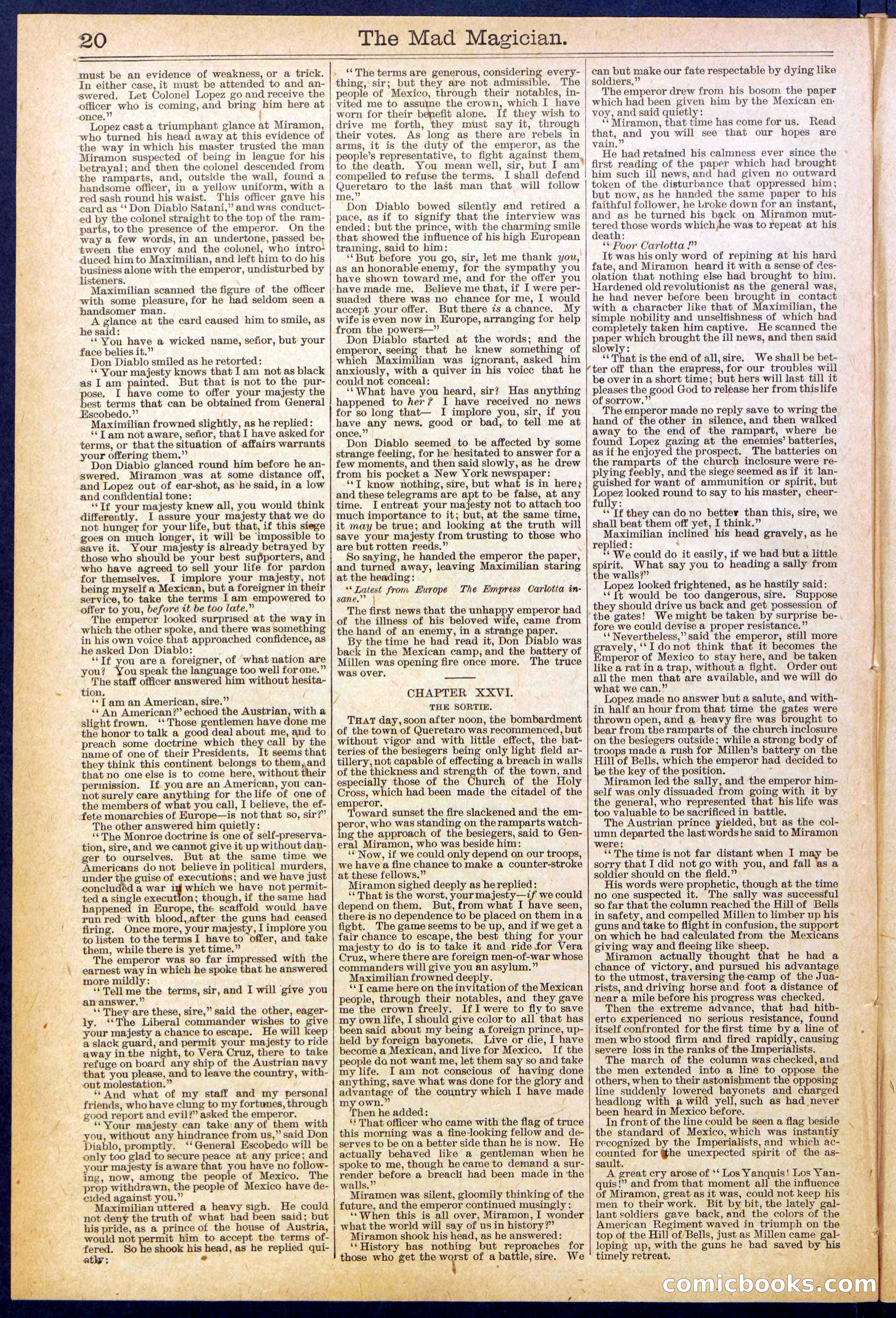 Beadle's New York Dime Library No. 614 — page 20 of 32