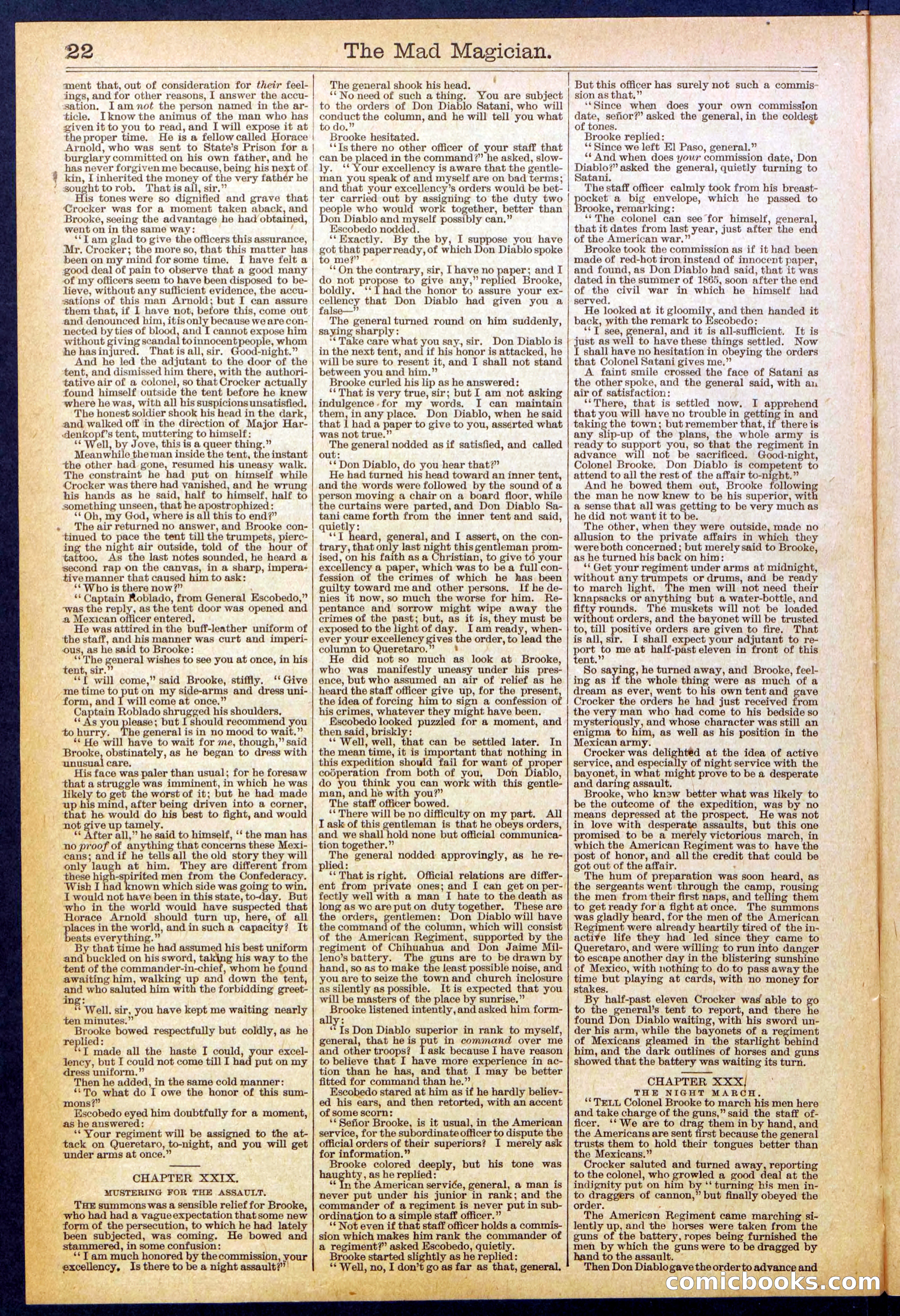 Beadle's New York Dime Library No. 614 — page 22 of 32