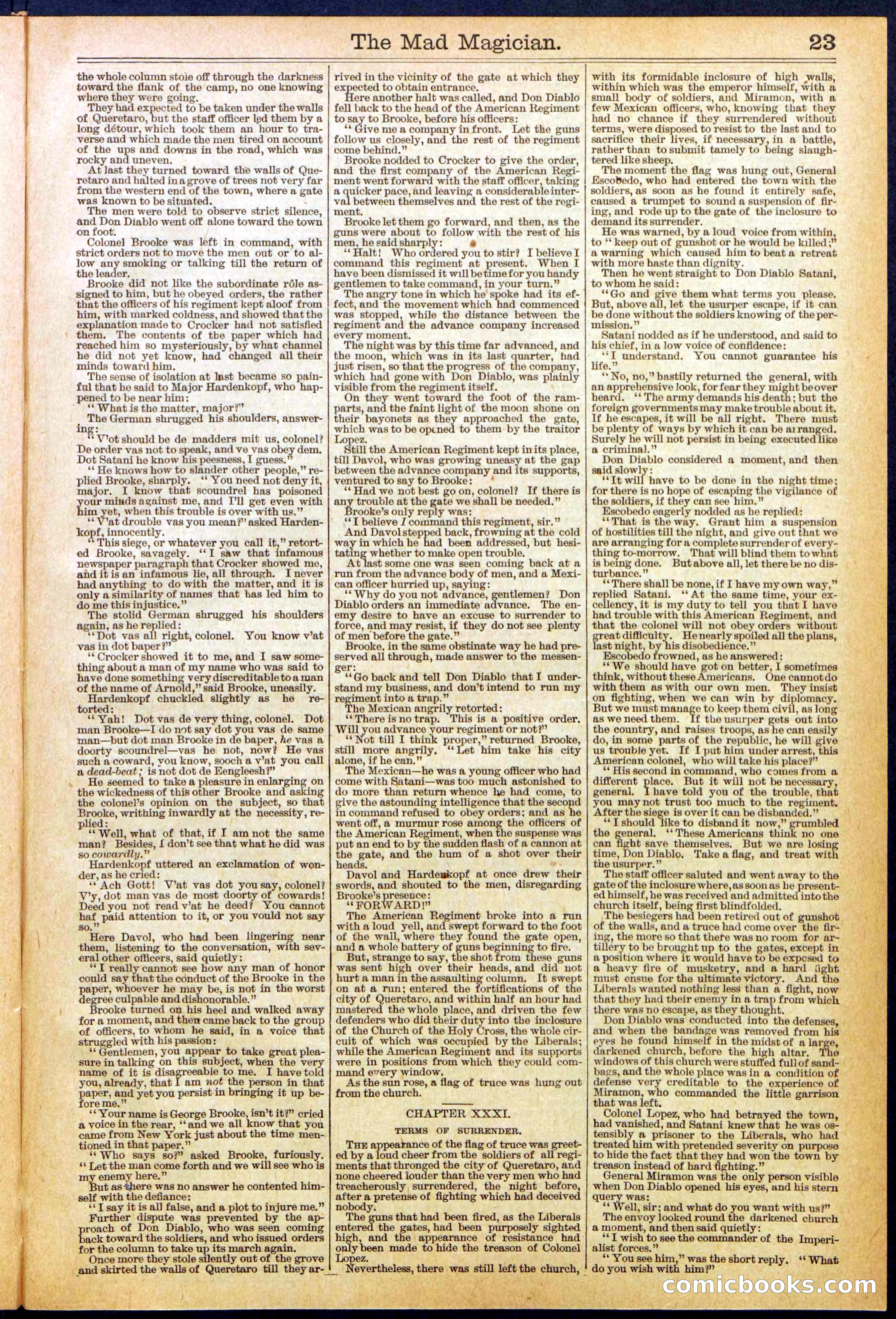 Beadle's New York Dime Library No. 614 — page 23 of 32