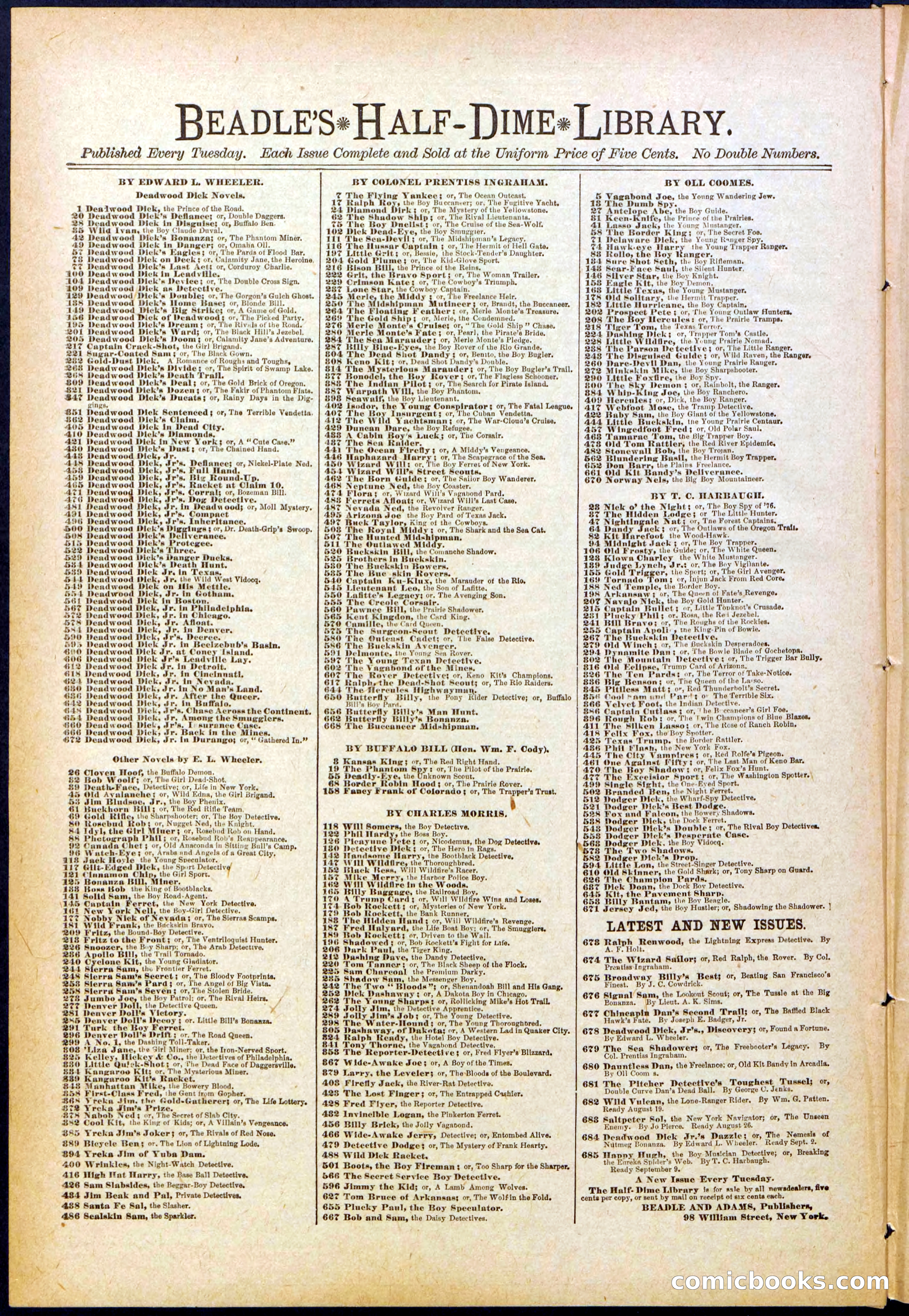 Beadle's New York Dime Library No. 614 — page 28 of 32