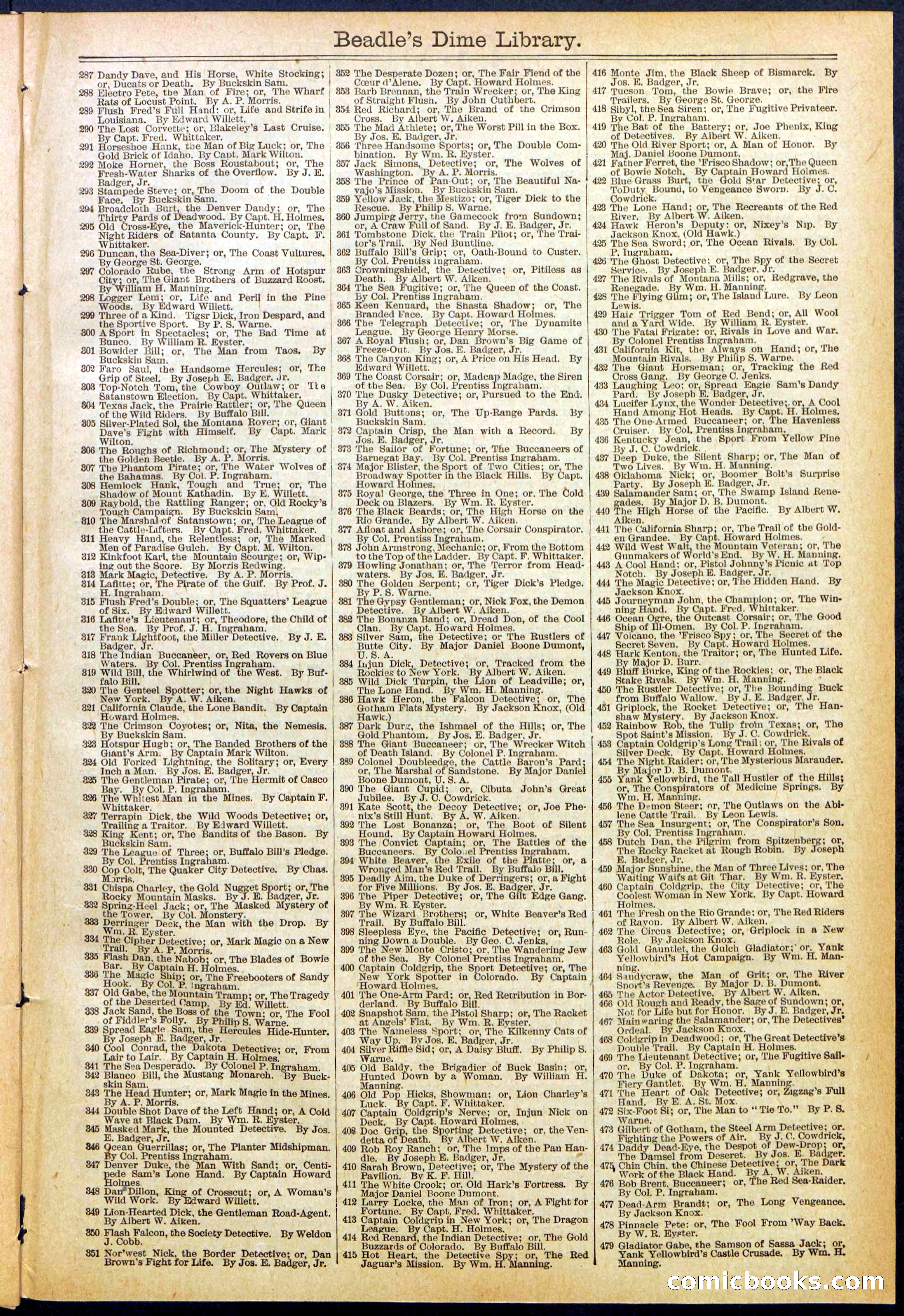 Beadle's New York Dime Library No. 614 — page 31 of 32