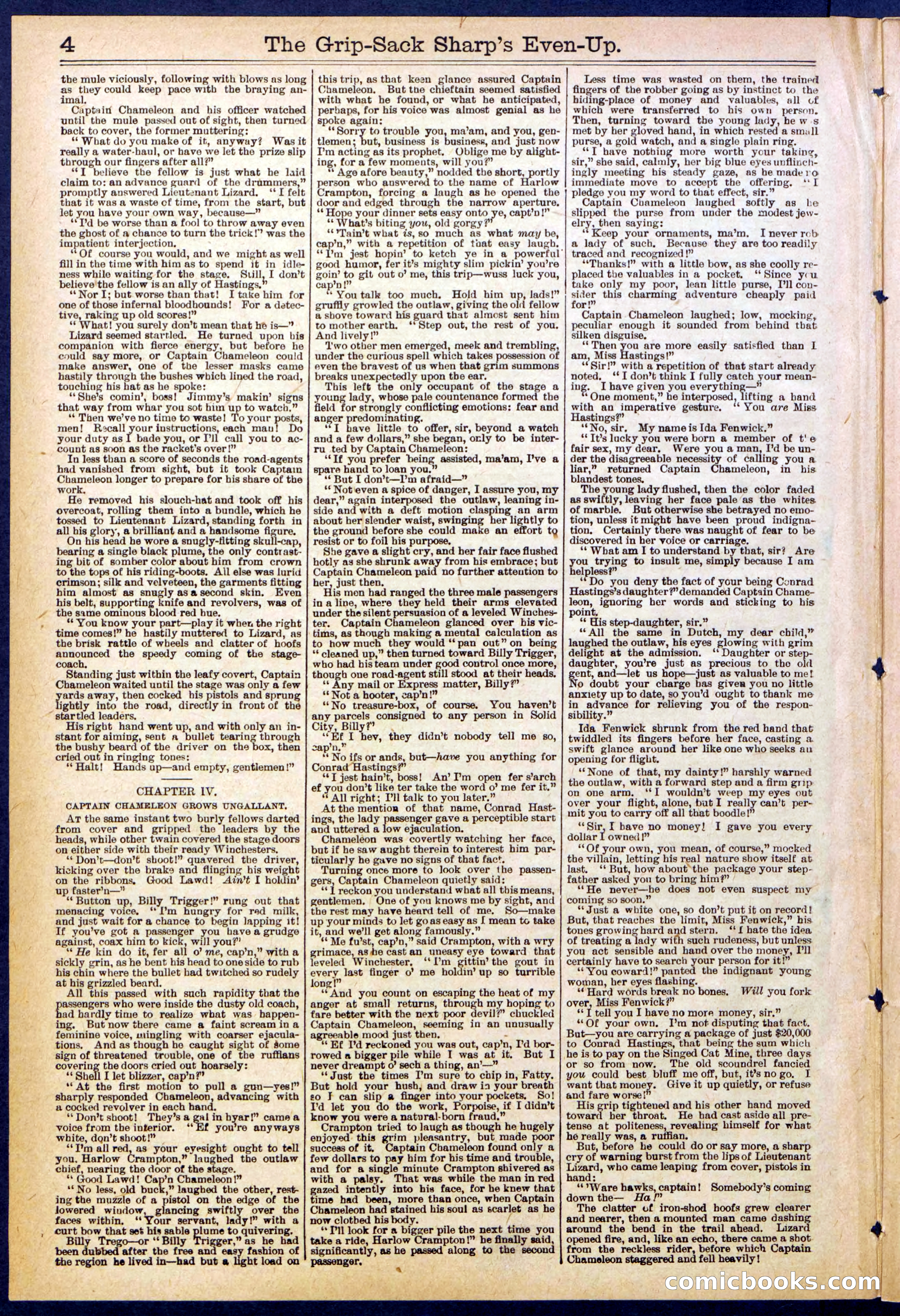 Beadle's New York Dime Library No. 617 — page 4 of 32