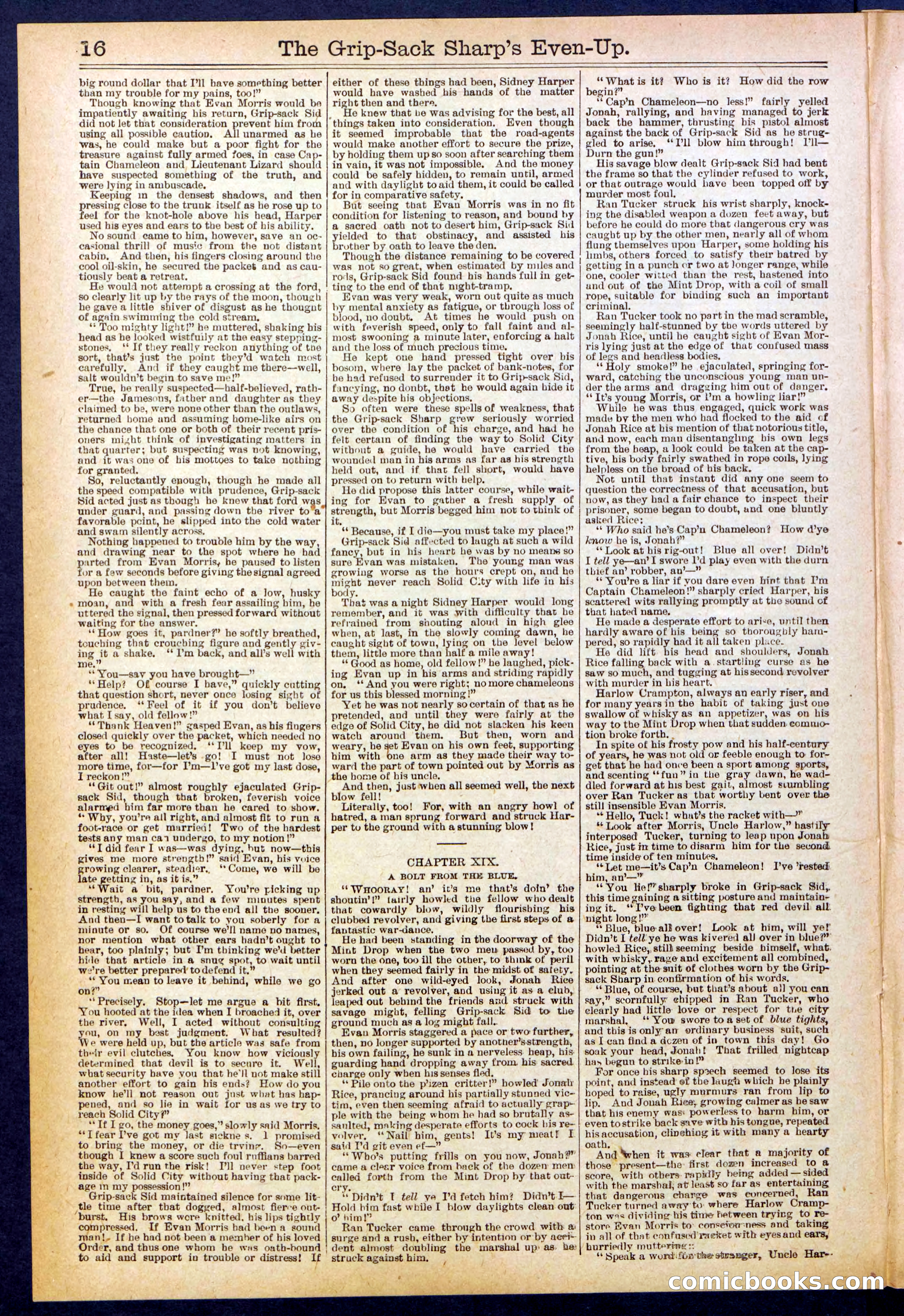 Beadle's New York Dime Library No. 617 — page 16 of 32